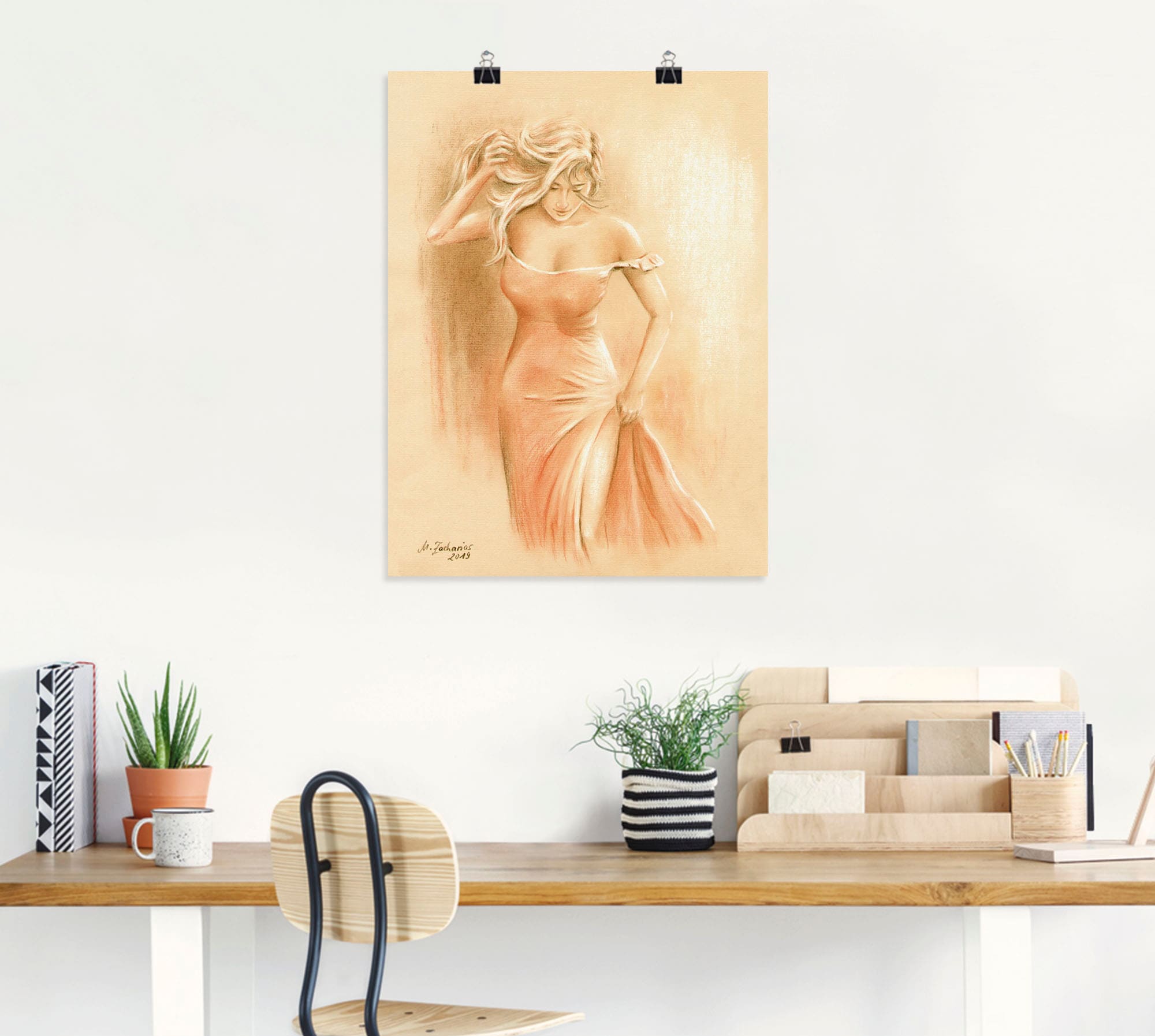 Artland Wandbild »Kurviges Model«, Erotische Bilder, (1 St.), als Leinwandbild, Poster in verschied. Grössen