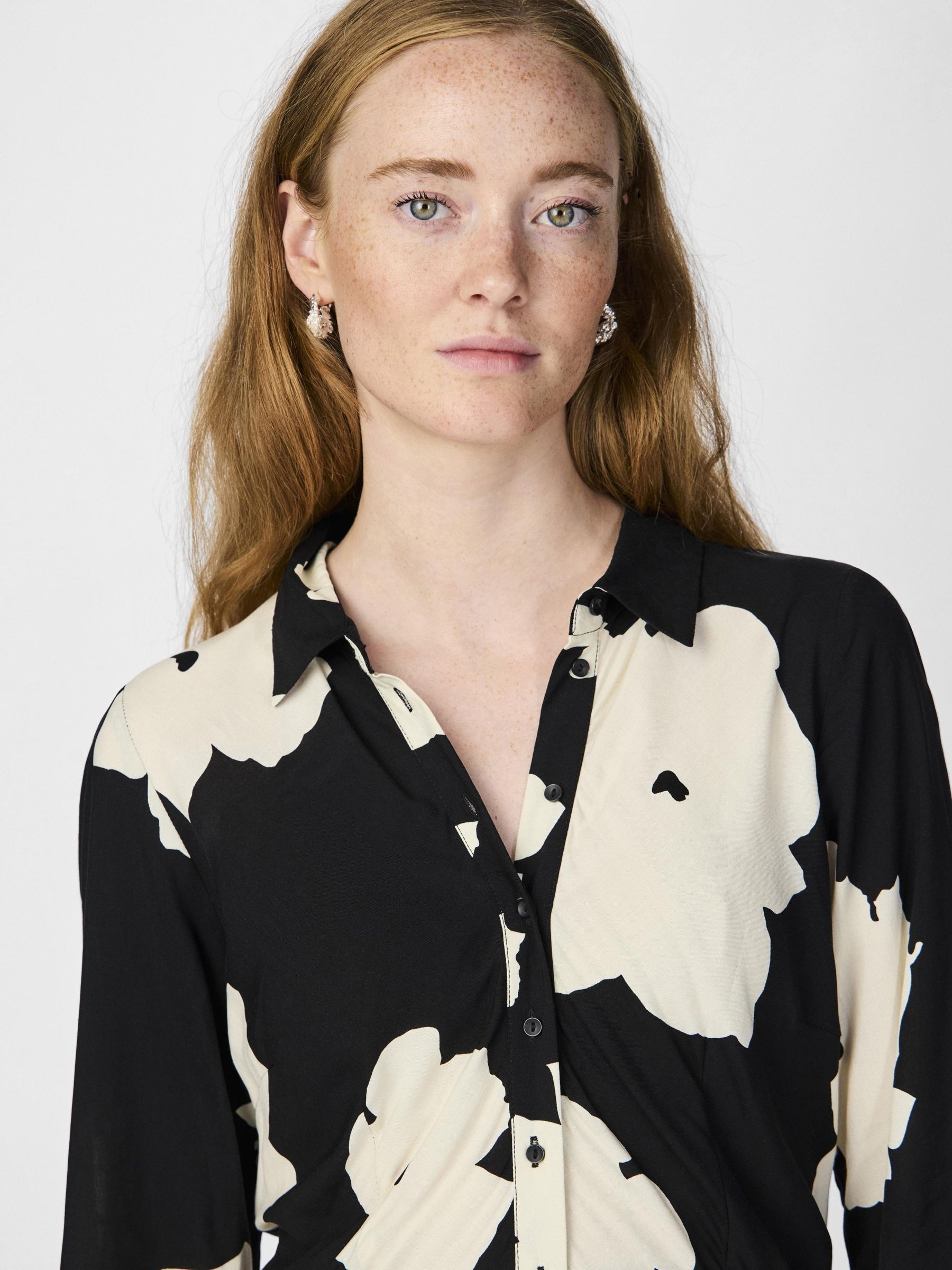 Y.A.S Hemdblusenkleid »YASSAVANNA LONG SHIRT DRESS«, Sommerkleid, mit 3/4 Ärmel