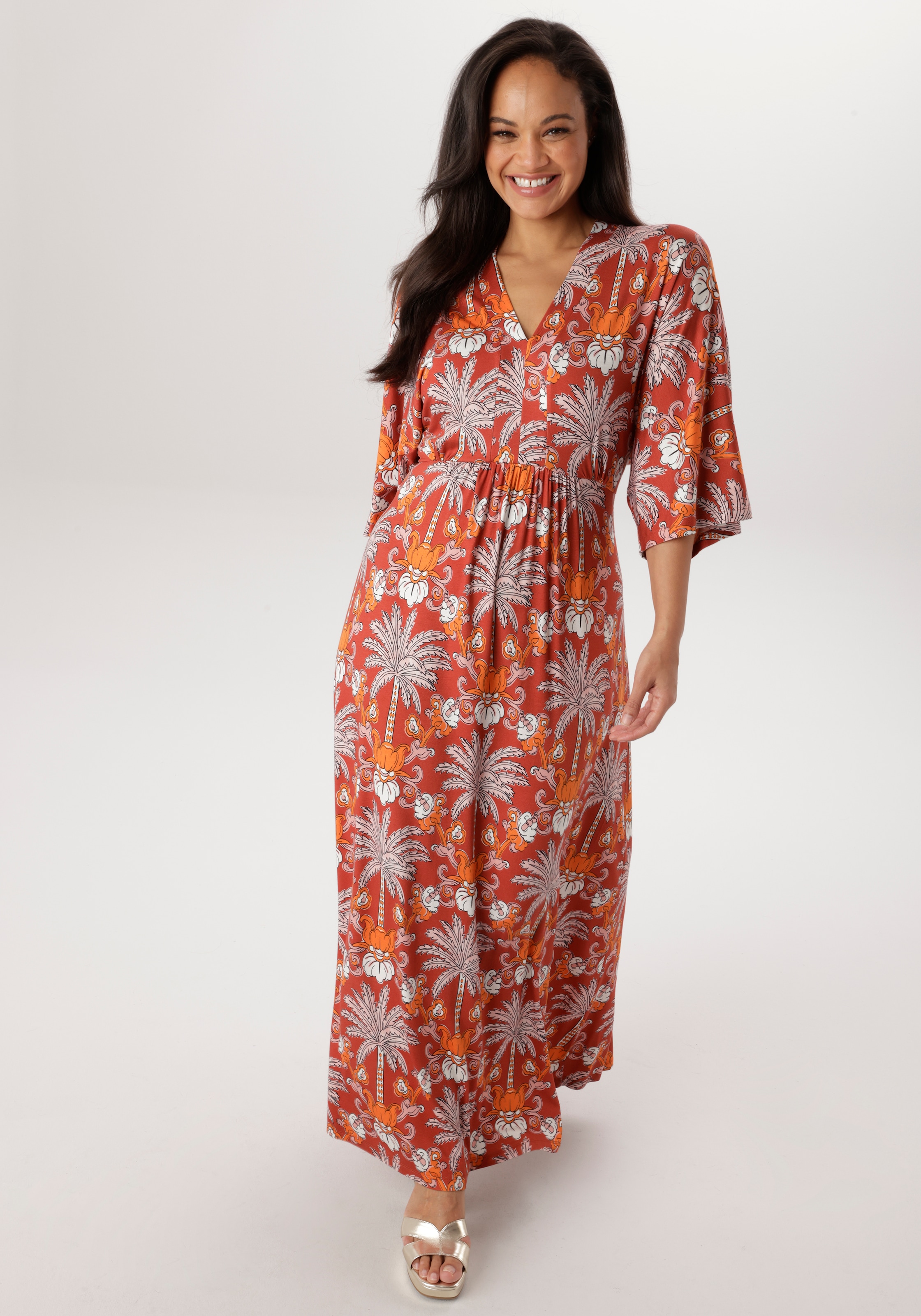 Aniston PLUS Robe en jersey in trendy Maxilänge - NEUE KOLLEKTION