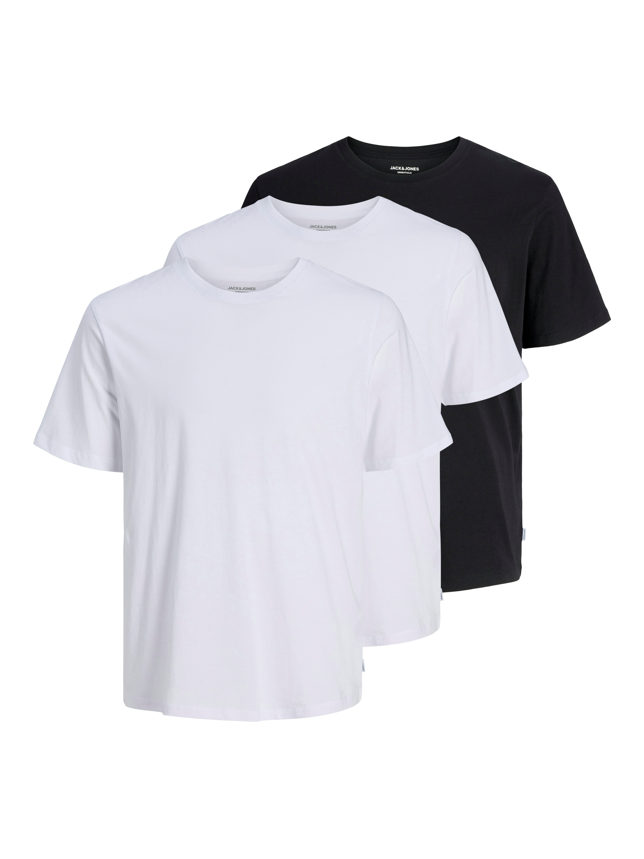 Jack & Jones Shirt à col rond »JJEORGANIC BASIC TEE SS O-NE 3PK MP NOOS« Packung, 3 cuis