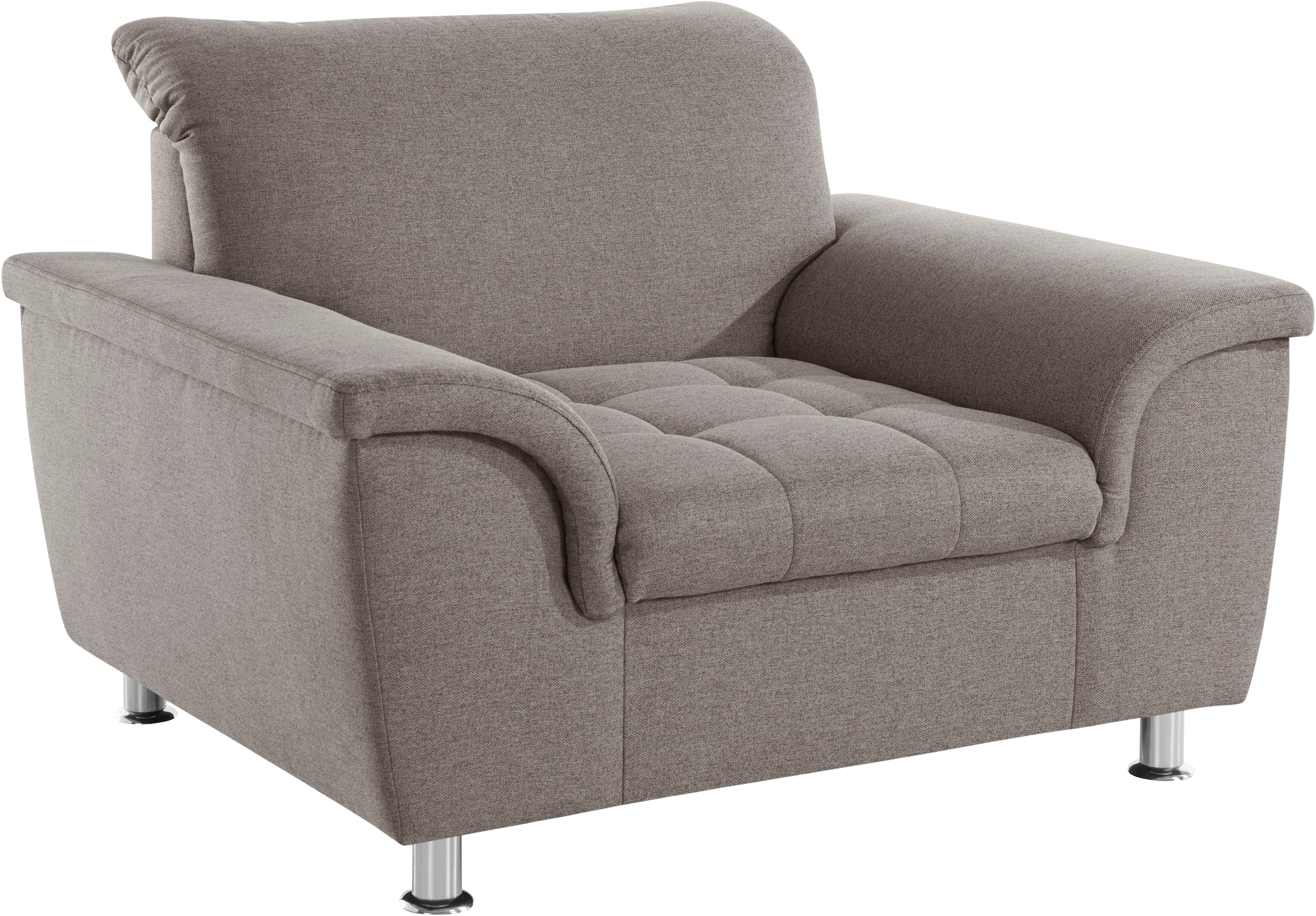 DOMO collection Sessel »Franzi, zeitlos und elegant, moderne Sitzheftung«, wahlweise mit Kopfteilverstellung