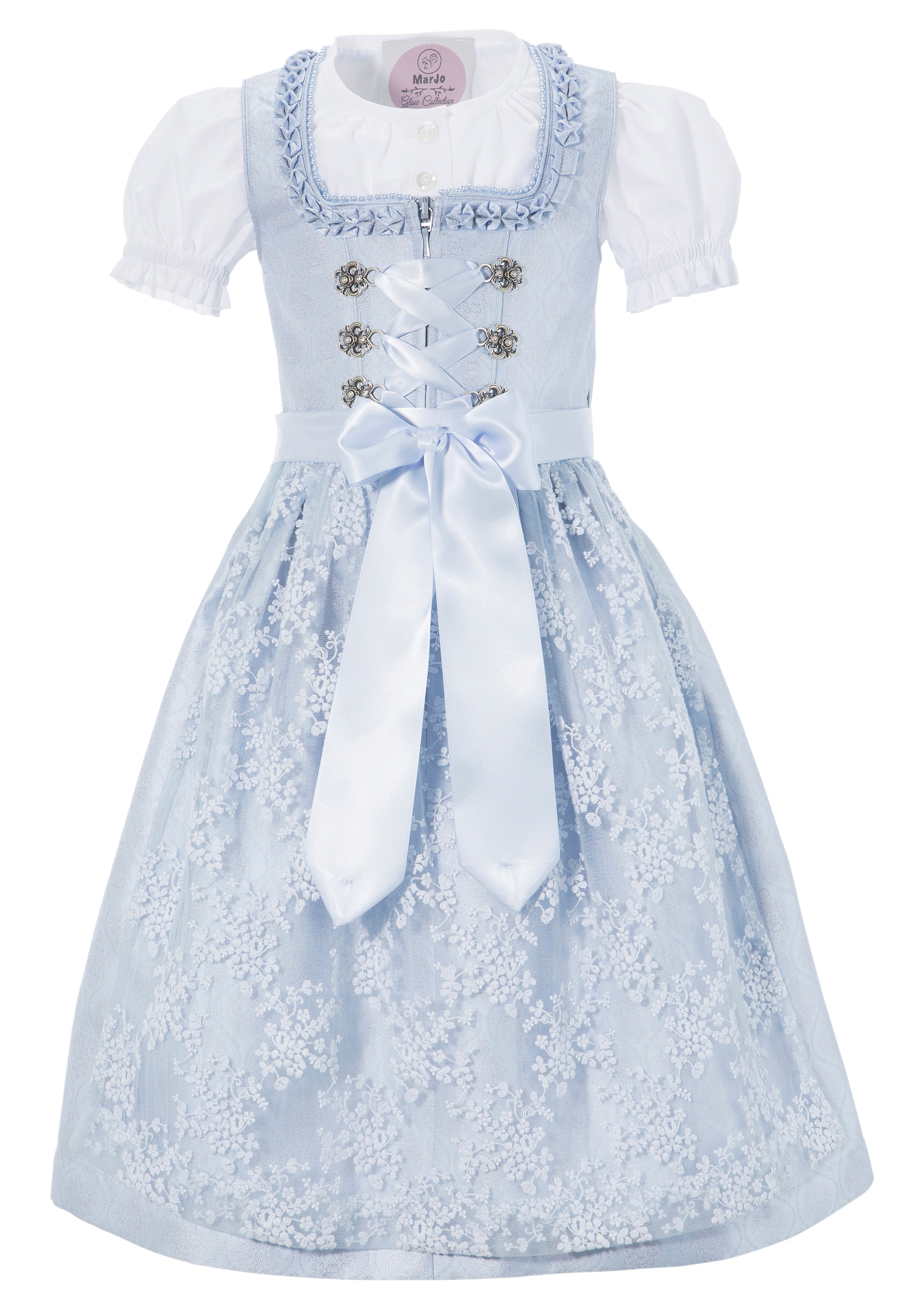 Image of MarJo Dirndl, (3 tlg.), Kinder, mit bestickter transparenter Schürze bei Ackermann Versand Schweiz