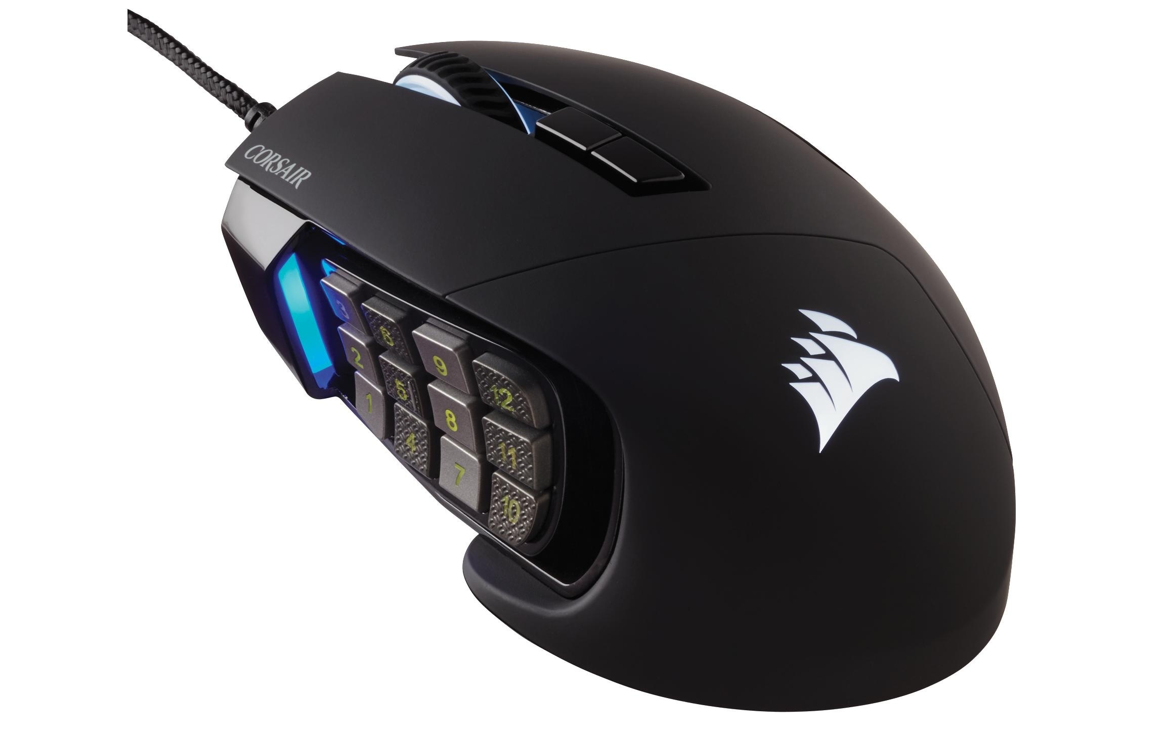 Corsair Gaming-Maus »Corsair Scimitar RGB Elite, schwarz«, kabelgebunden