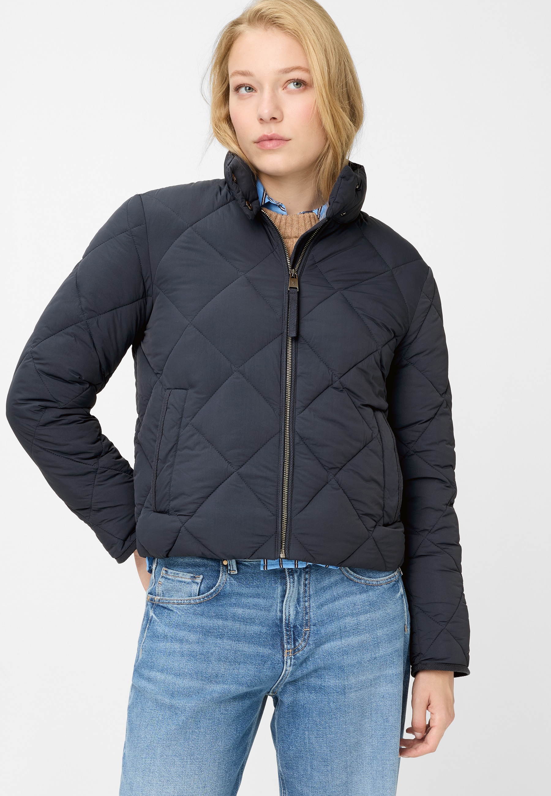 Image of Fuchs Schmitt Steppjacke Stehkragen mit Knöpfen, Regular Fit