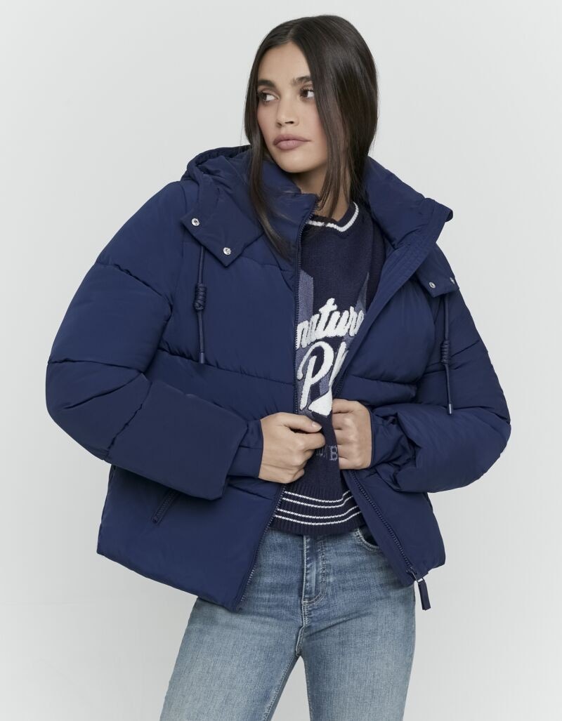 Image of Tally Weijl Steppjacke "SJAPETASICS" mit Kapuze mit Kapuze und Kordelzug, Reissverschlusstaschen