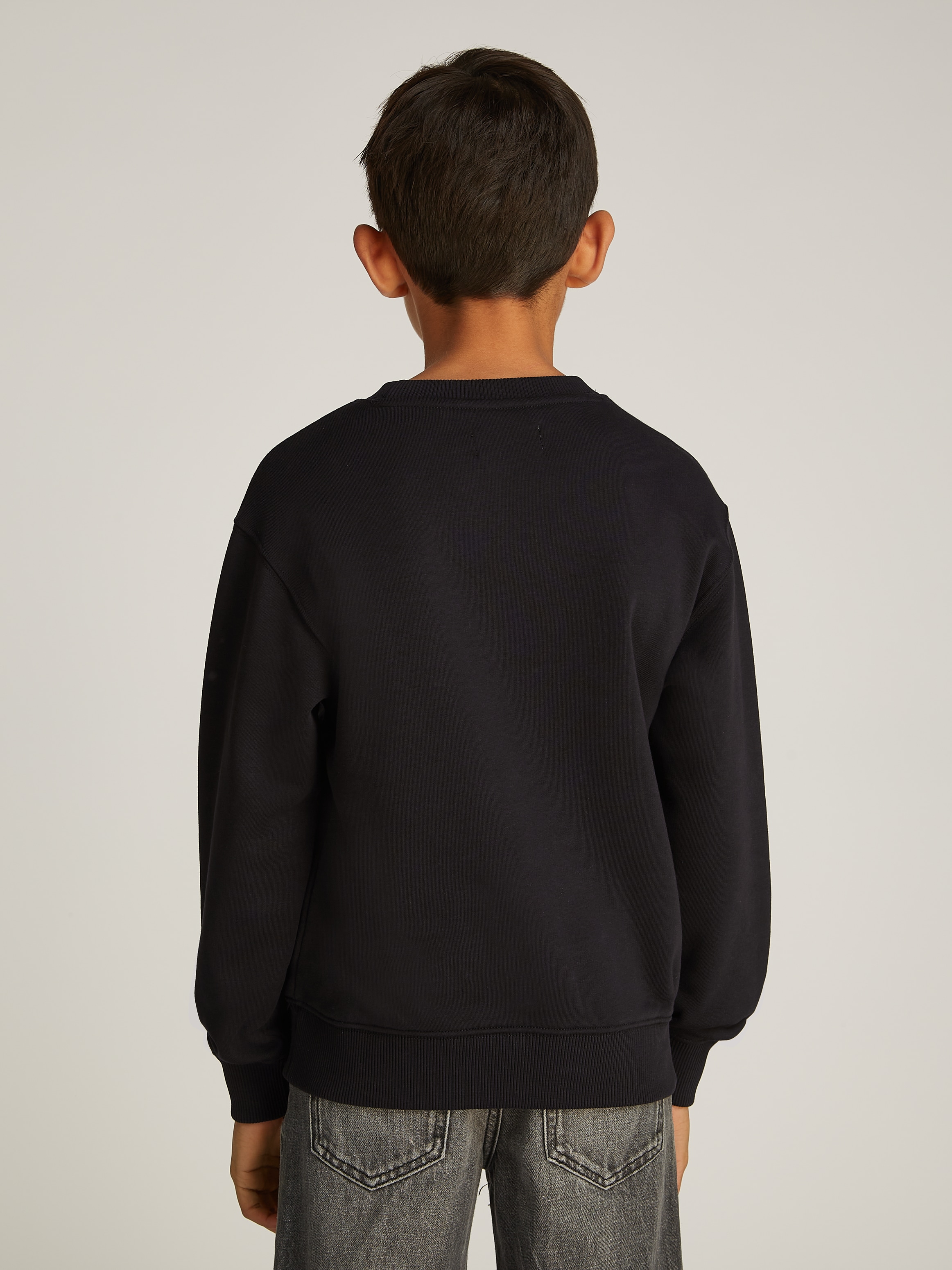 Calvin Klein Jeans Sweatshirt »GRADIENT FLOCK LOGO CN«, für Kinder bis 16 Jahre mit Logoprägung
