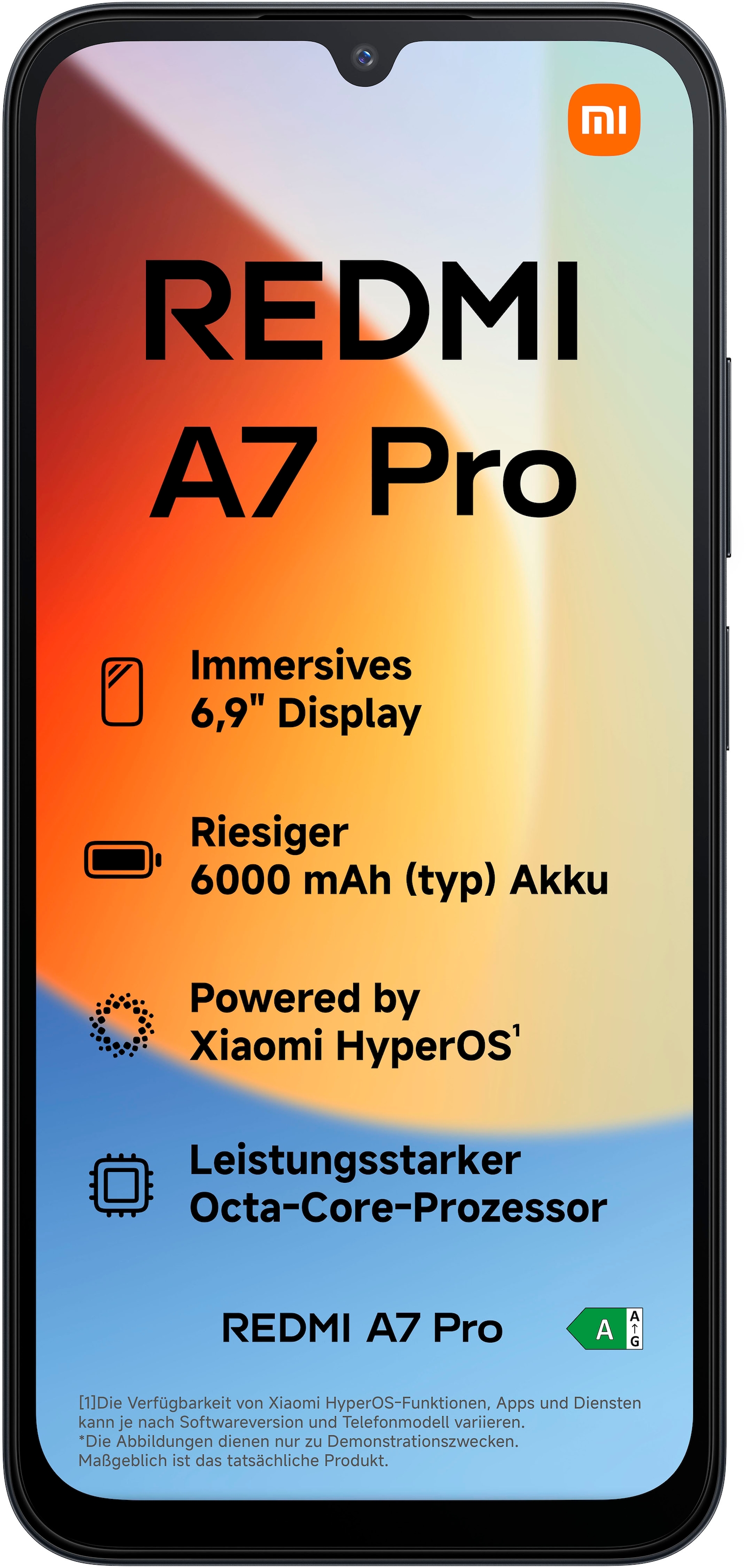 Xiaomi Smartphone »REDMI A7 Pro 4G 4+128GB« Black