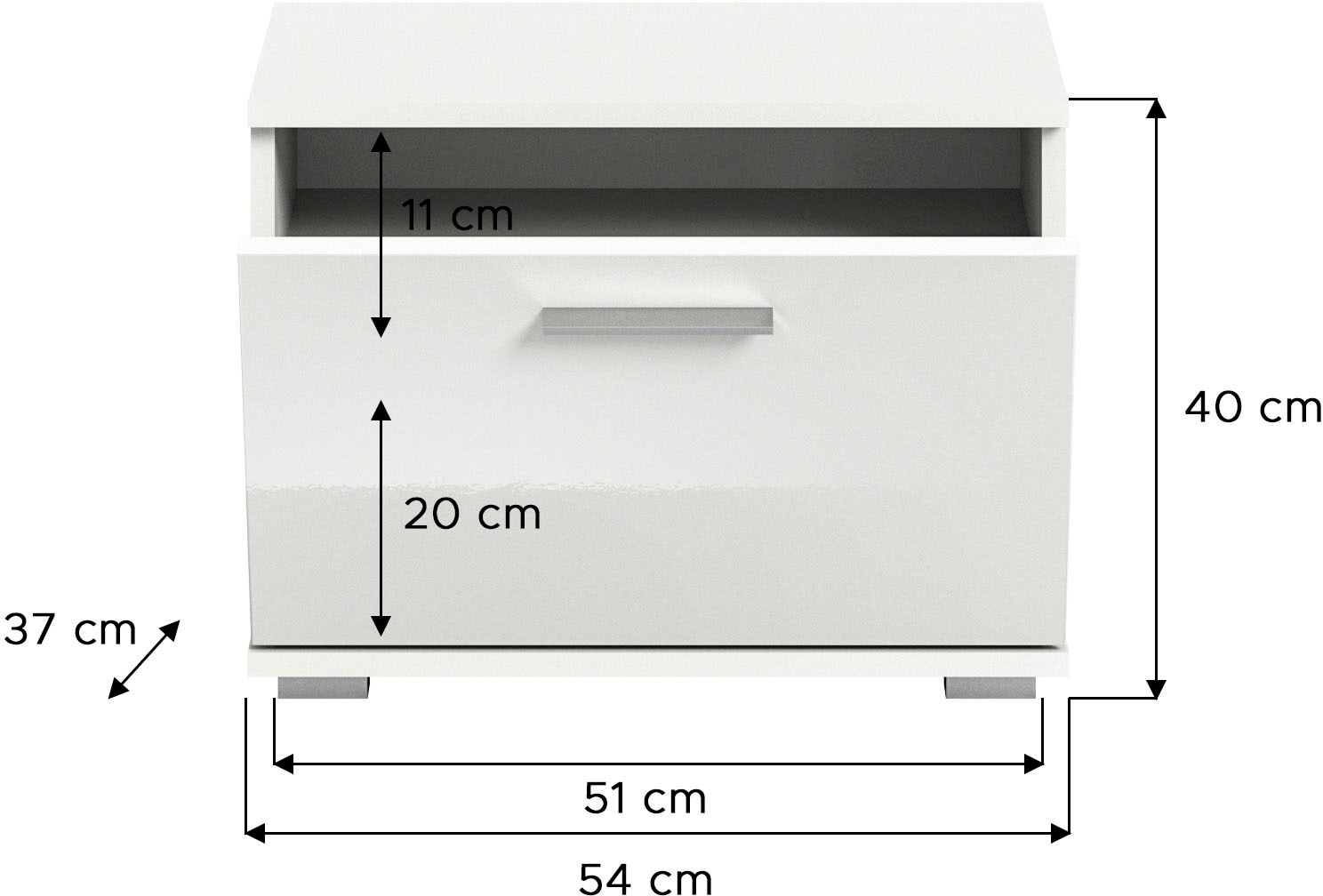 INOSIGN Garderoben-Set »Valge, Breite 110 cm, 4-teiliges Set, bestehend aus:«, (4 St.), Sitzbank, Garderobenpaneel, Schuhschrank und Garderobenspiegel