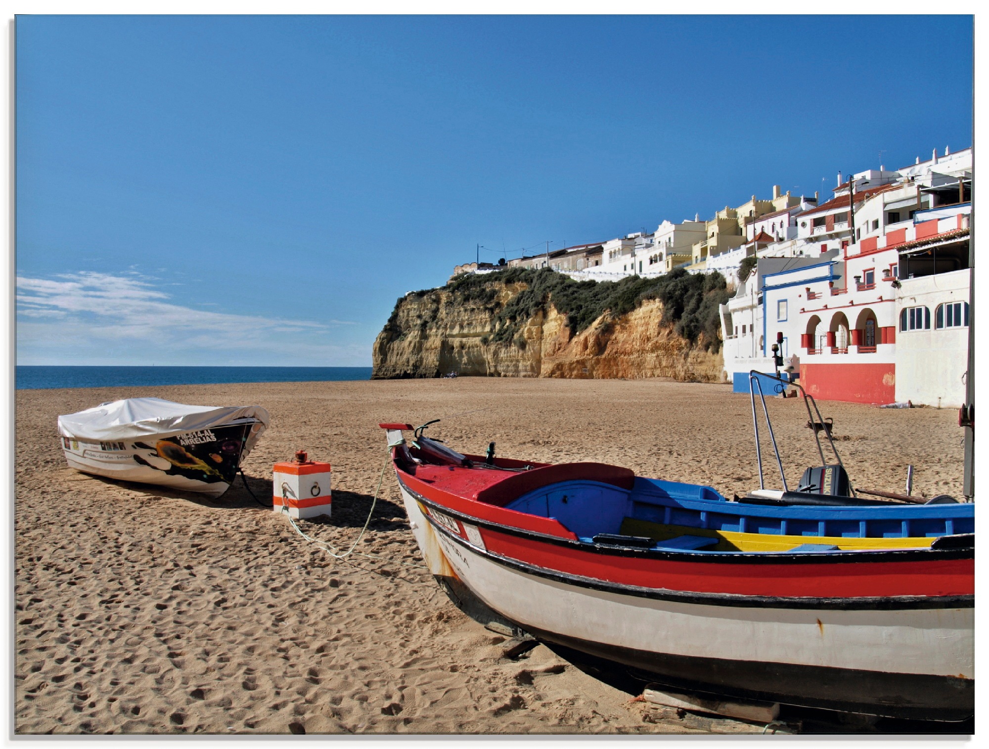 Image of Artland Glasbild »Fischerboot in Carvoeiro«, Küste, (1 St.) bei Ackermann Versand Schweiz
