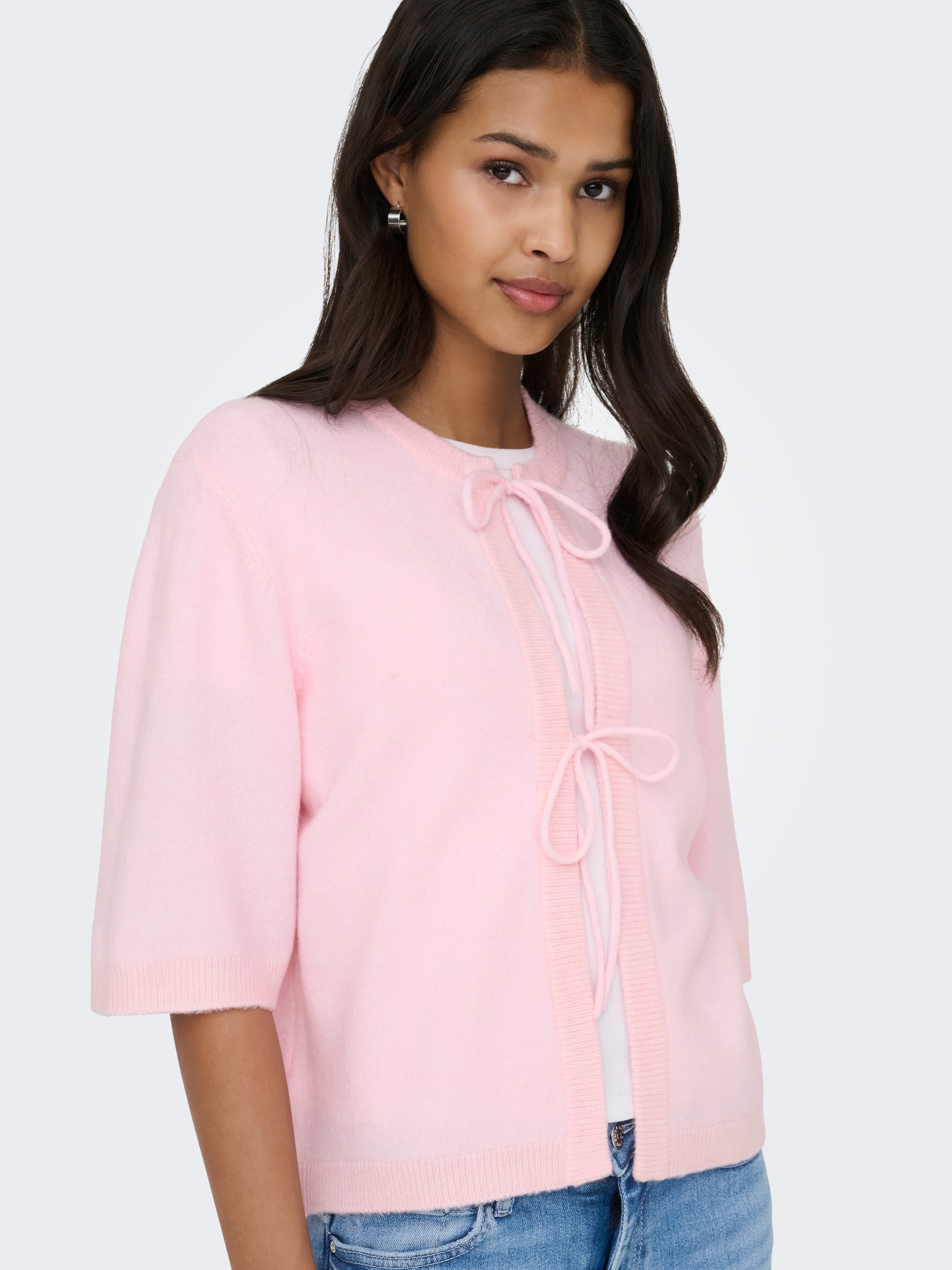 ONLY Veste en tricot »ONLSIMONI 2/4 BOW CARDIGAN KNT NOOS«