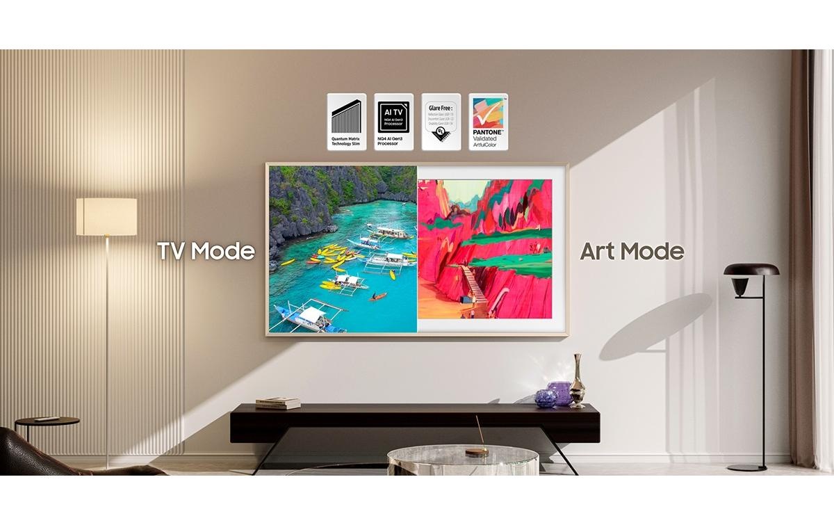 Samsung Téléviseur QLED »QE85LS03FW« 214 cm/85 ″