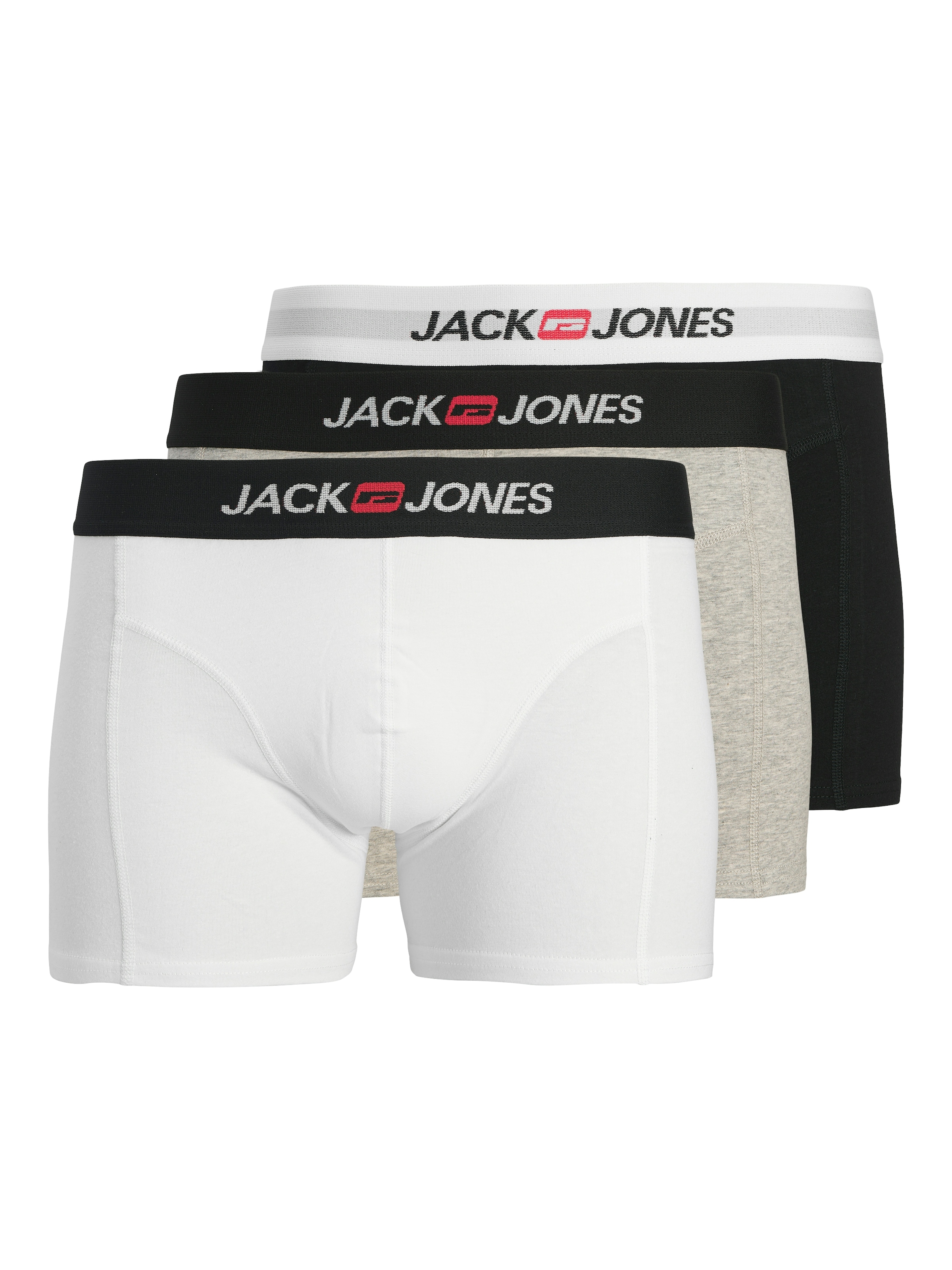 Jack & Jones Tronc »JACOLD – Boxershorts mit farbigem Bund im 6er-Pack« Packung, 6 cuis tlg., Druck, modisch, regular fit, Jersey