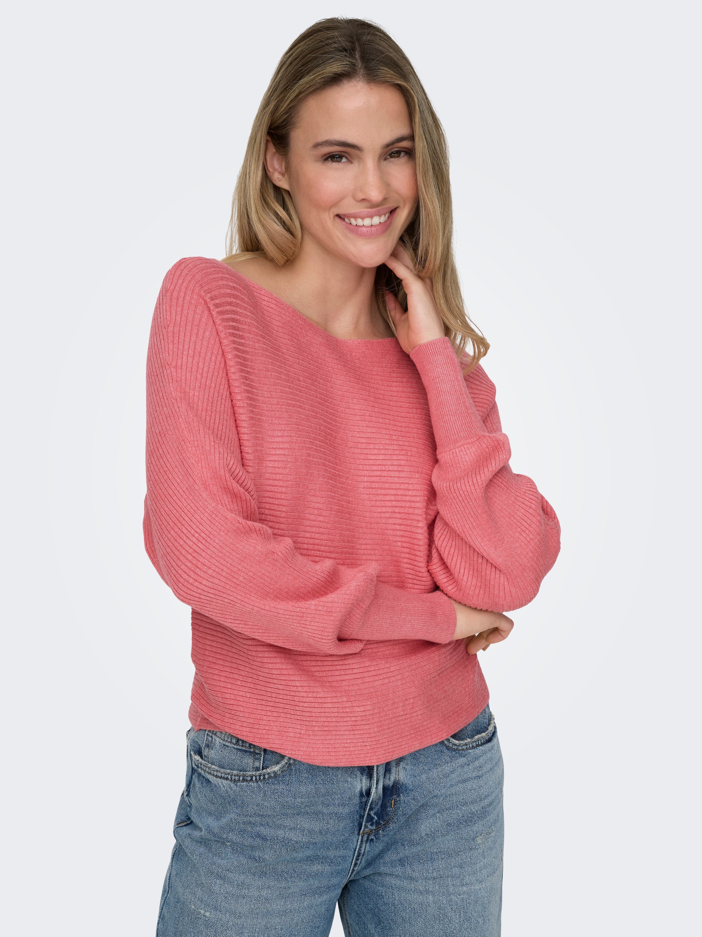 Image of ONLY Strickpullover "ONLADALINE L/S SHORT PULLO KNT NOOS" Viskosemischung, regular fit