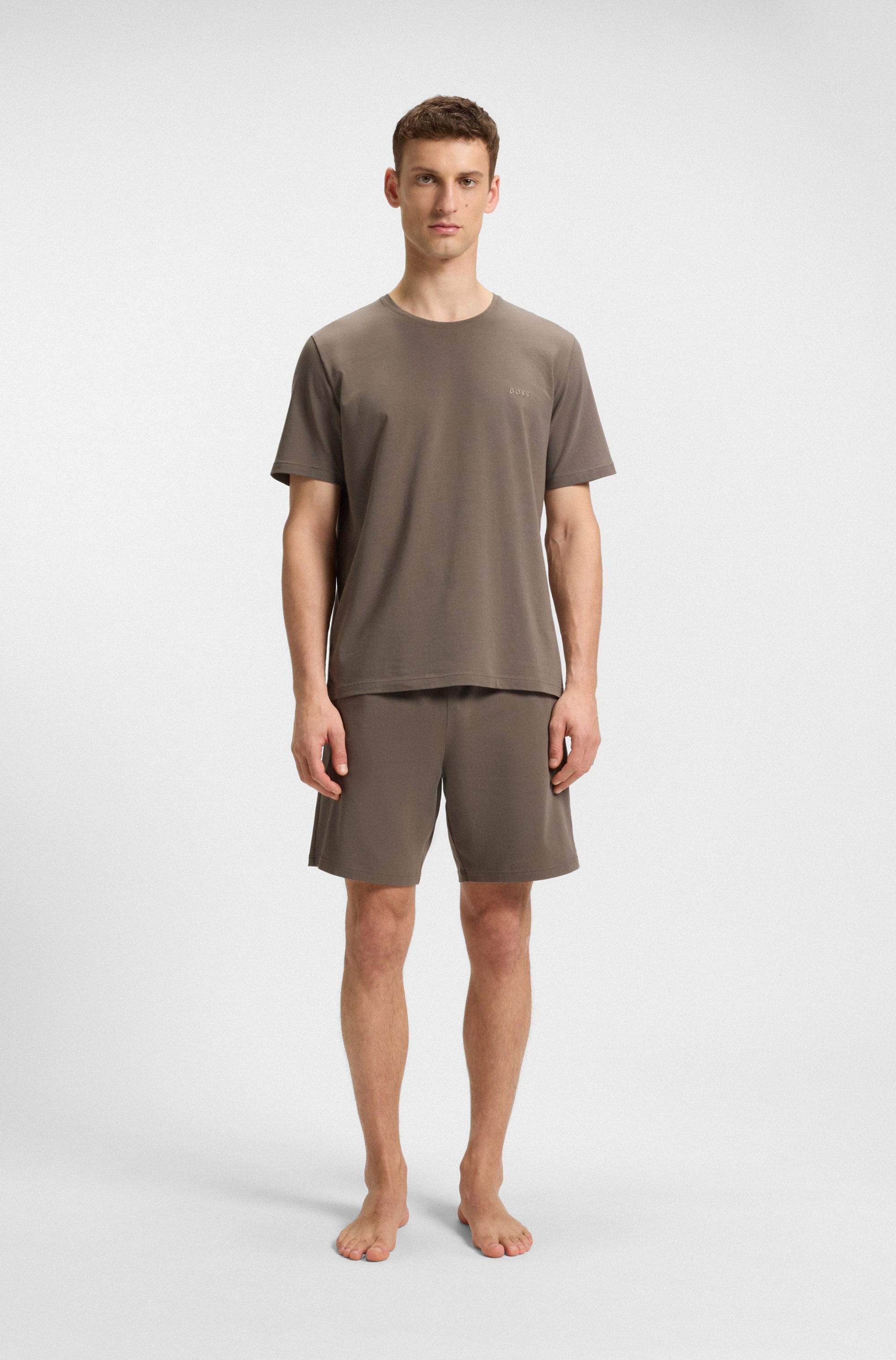 BOSS T-Shirt »Mix&Match T-Shirt R«, mit Logostickerei