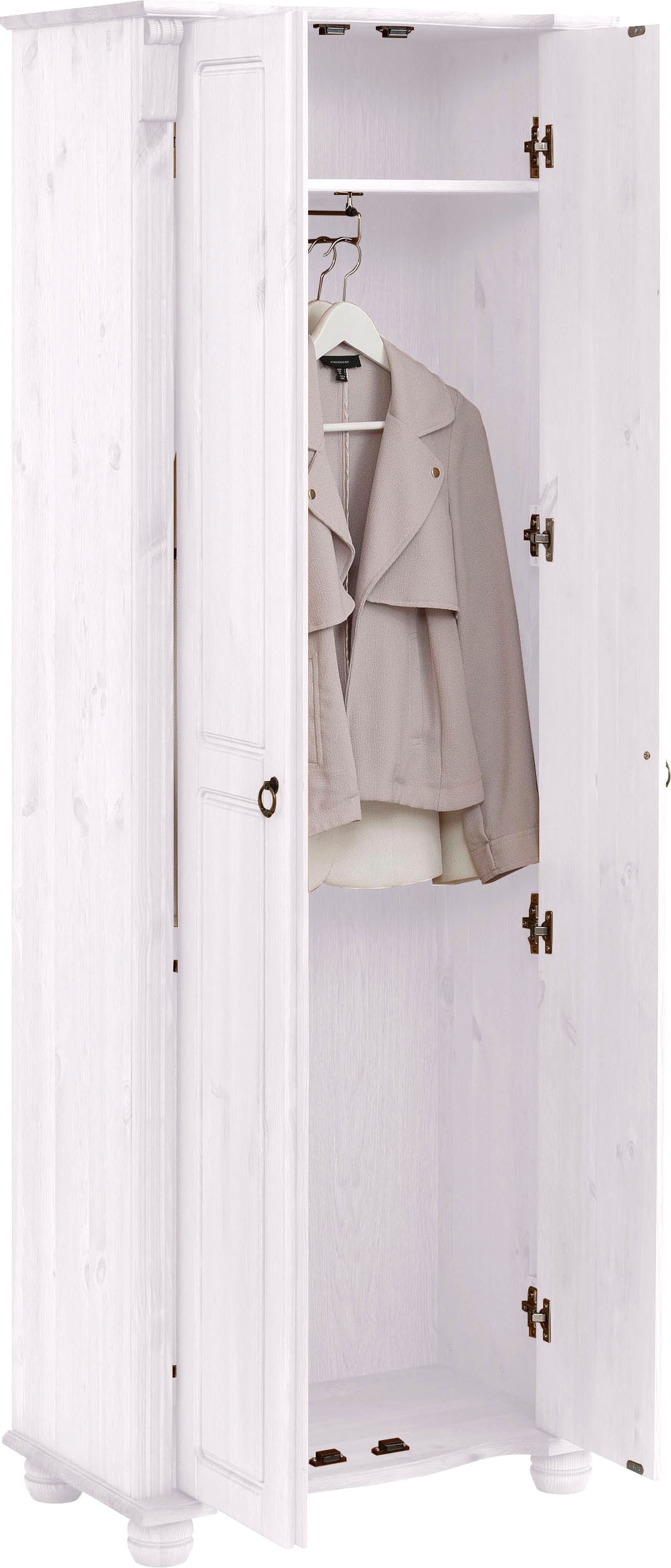Home affaire Garderobenschrank, Florenz», auf massiver Kiefer aus breit, 67 versandkostenfrei cm