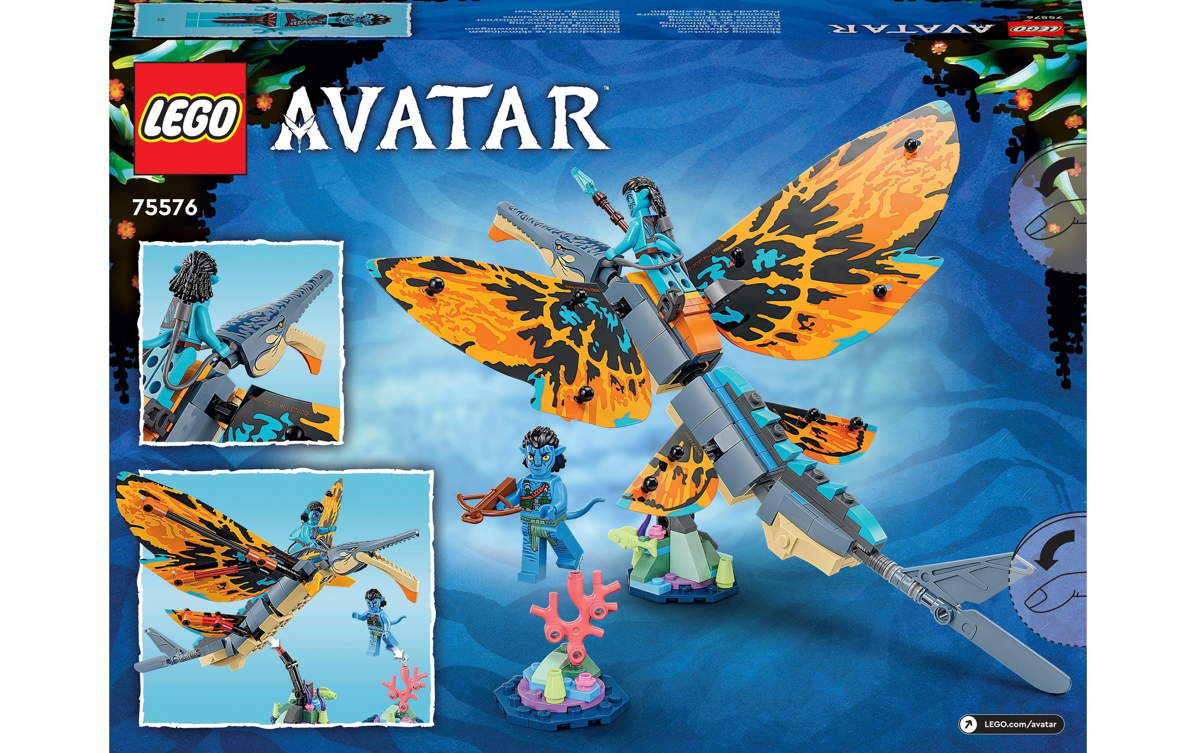 LEGO® Konstruktionsspielsteine »Avatar Skimwing Abenteuer«, (259 St.)