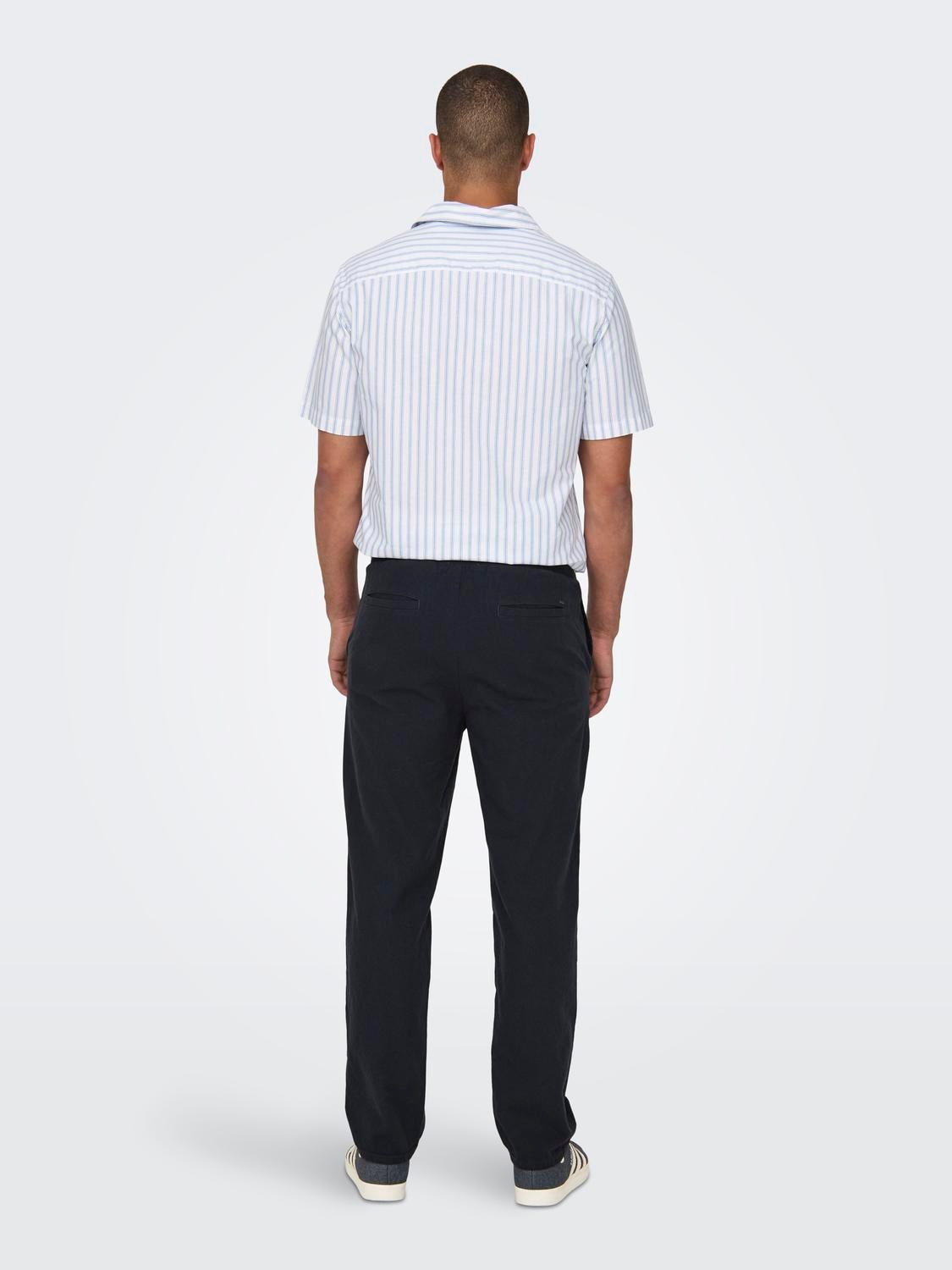 ONLY & SONS Trainingshose »ONSSINUS LOOSE 0007 COT LIN PANT NOOS«