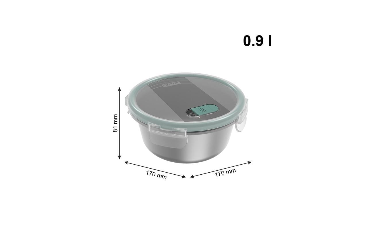 ROTHO Vorratsdose »Rotho Edelstahldose mit Deckel NALA 1.4 l, Silber«