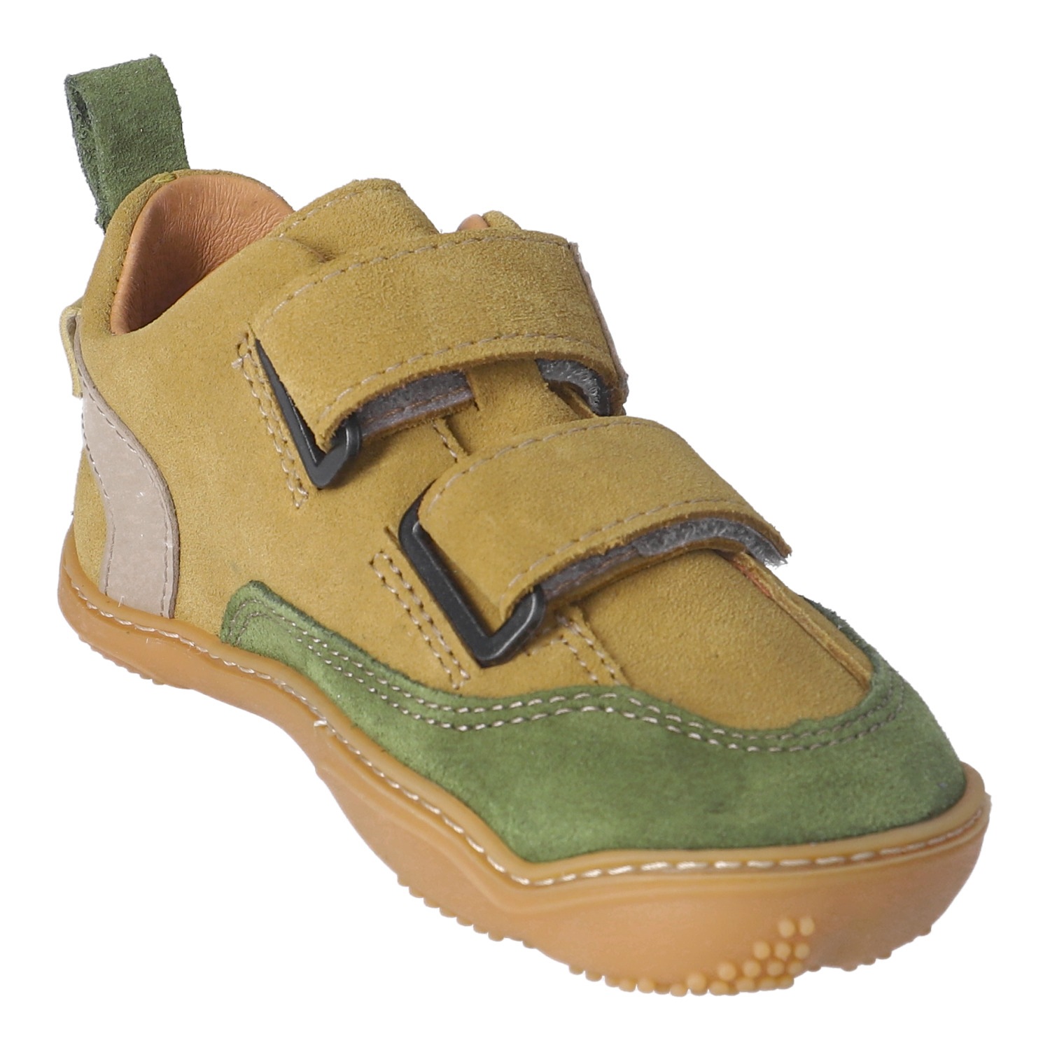 qnuffs Chaussures pieds nus »Ahorn«  chaussure à scratch, chaussure enfant à talonnette nulle