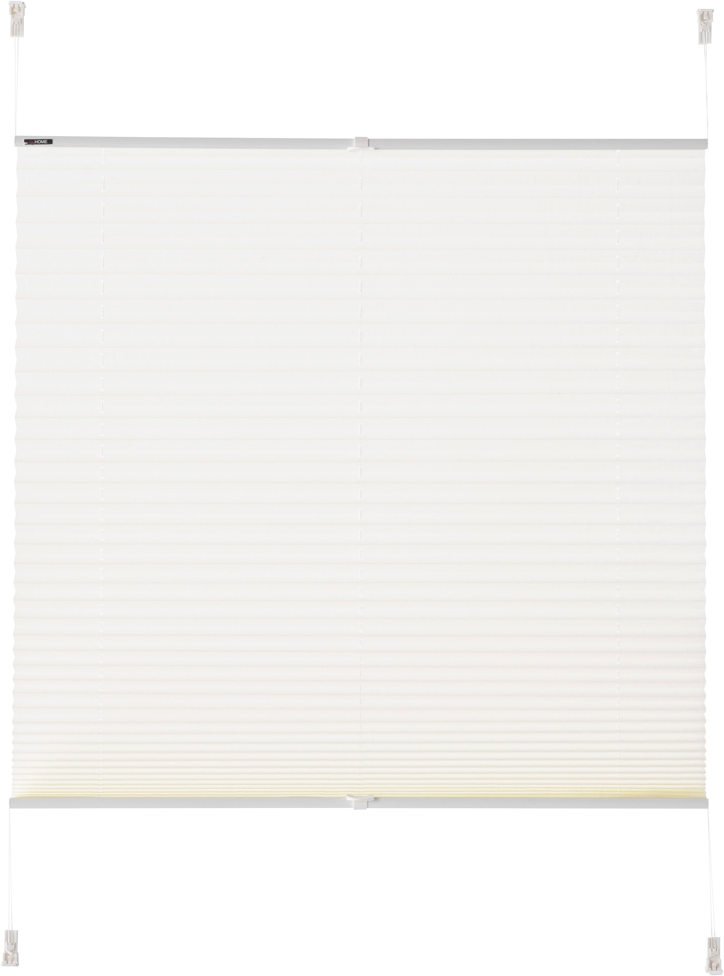 Image of my home Plissee »KATIA«, Lichtschutz, ohne Bohren, verspannt, Klemmfix, Crushed-Optik, uni, monochrom, basic, Klemmträger bei Ackermann Versand Schweiz