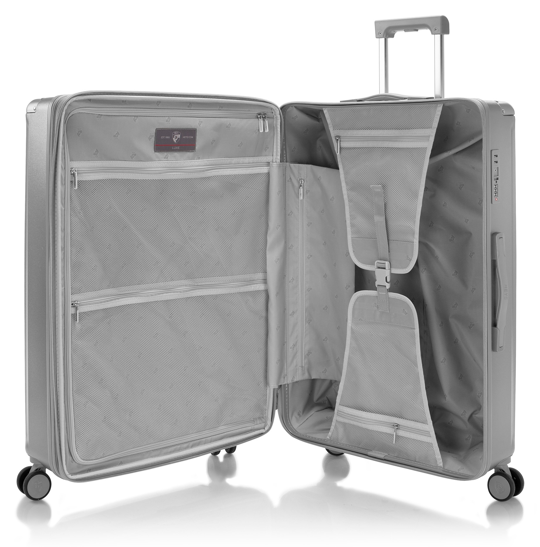 Heys Hartschalen-Trolley »Luxe, in verschiedenen Farben und Grössen«, 4 Rollen, Heys x Joachim Llambi Hartschalen-Koffer Volumenerweiterung