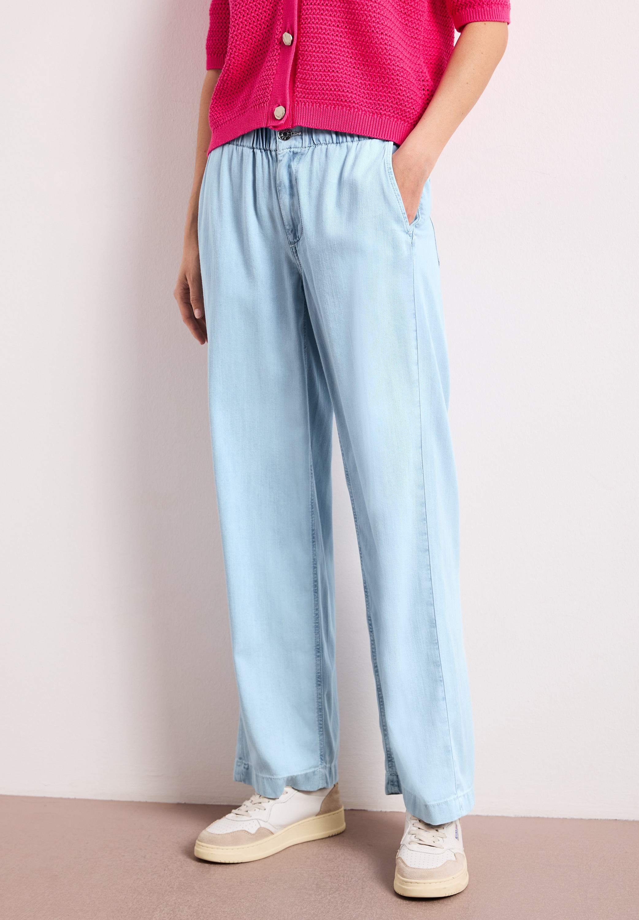 Image of STREET ONE Weite Jeans "Style Emee" mit Paperbag-Bund/ Loose Fit