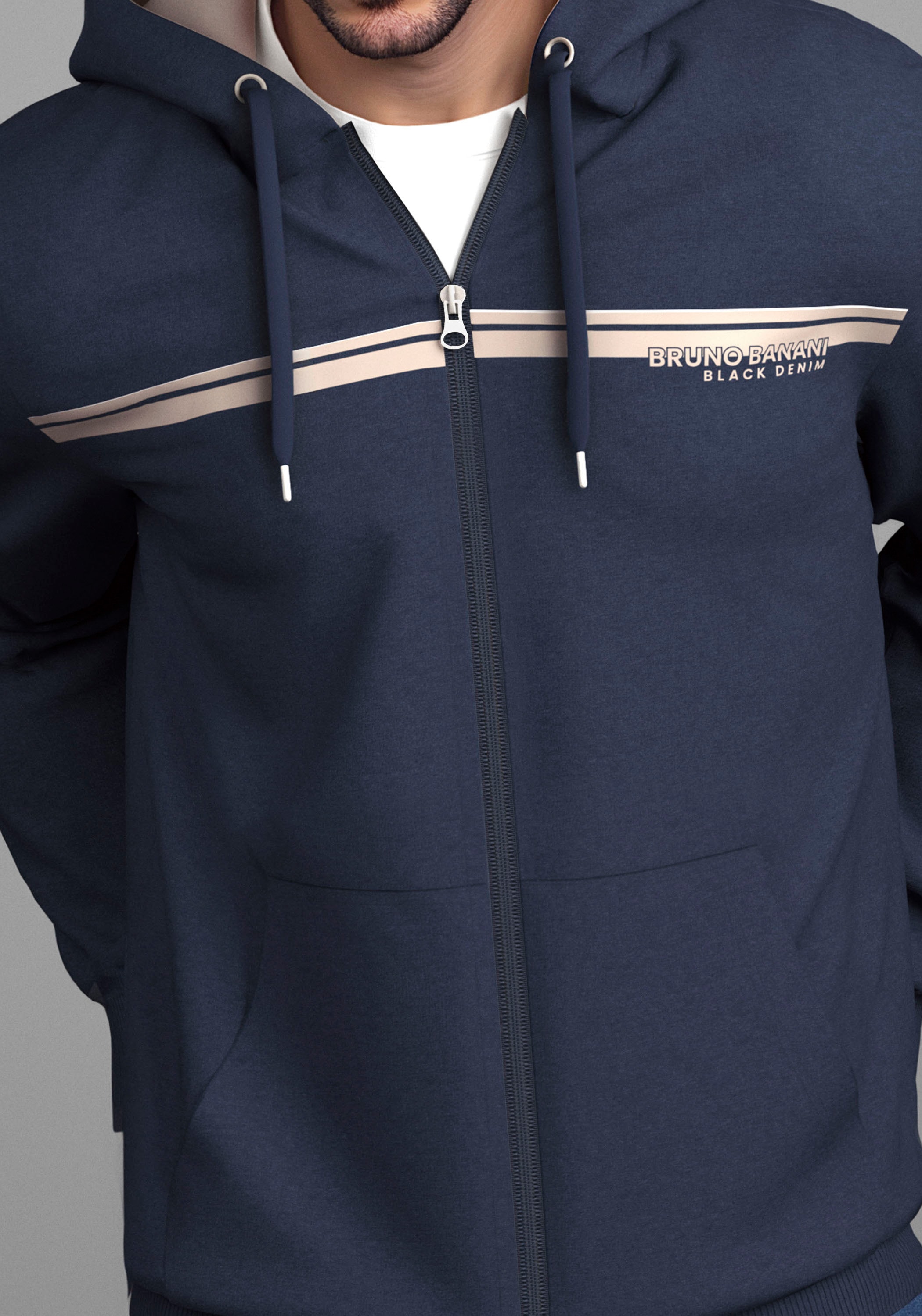 Bruno Banani Veste sweat moderner Brustprint