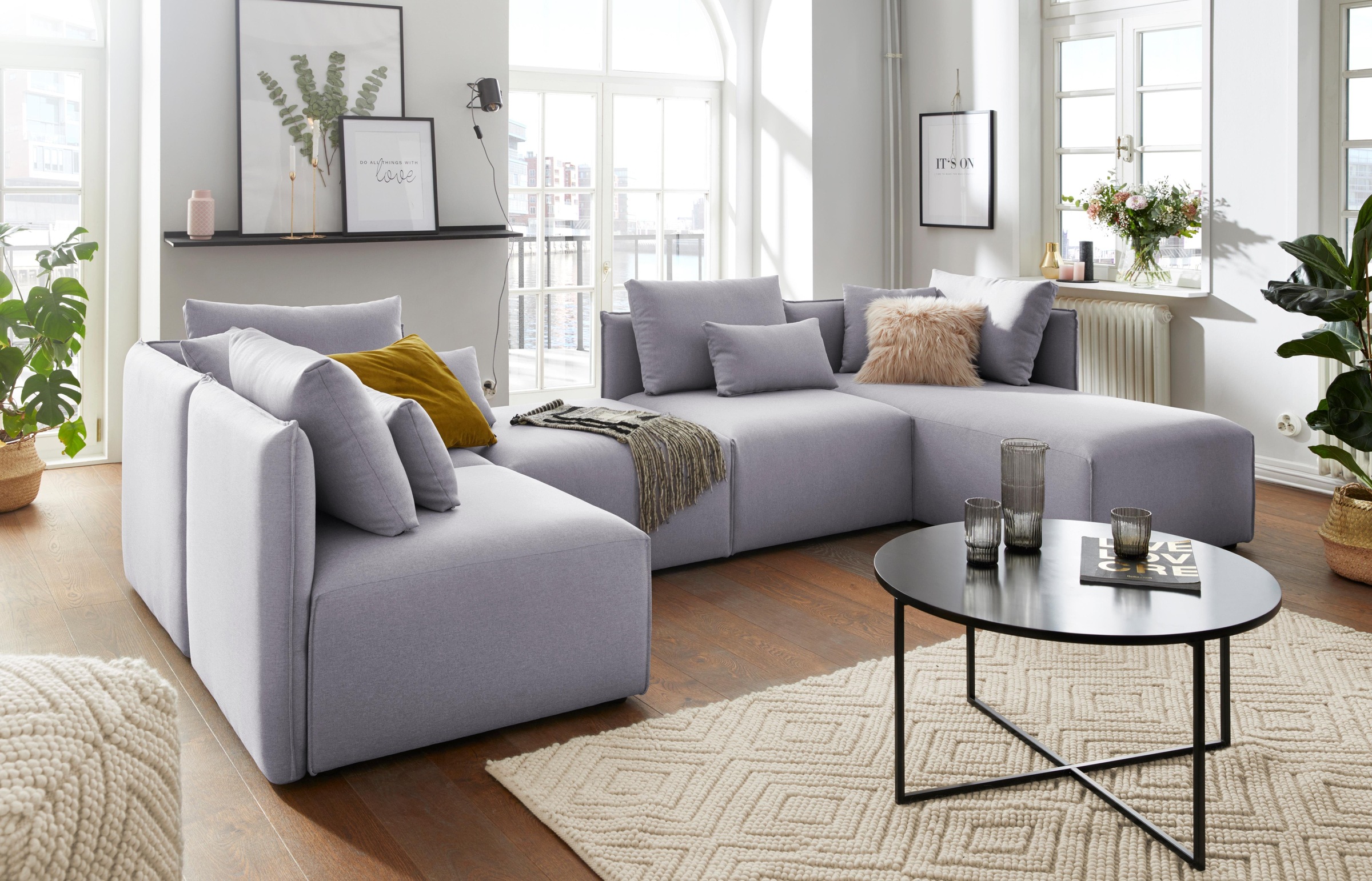 GOODproduct Sofa-Eckelement »Nöre« Modul - zum Zusammenstellen; in vielen Bezugsqualitäten und Farben