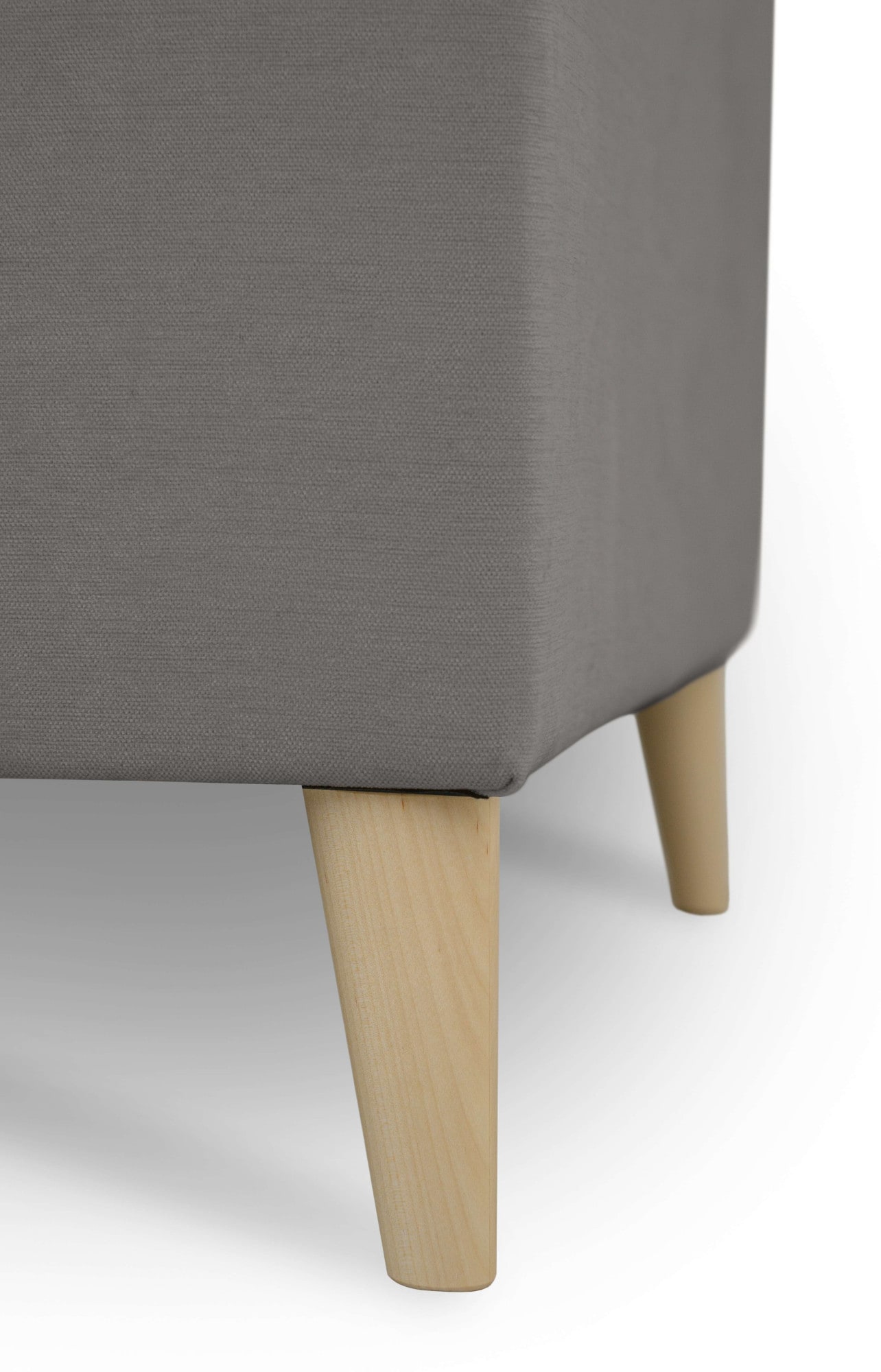 GOODproduct Ecksofa »Oland Skandi, weicher Chenille-Stoff« L-Form, 280 cm, Wellenunterfederung, Skandi-Design, Massivholzfüsse