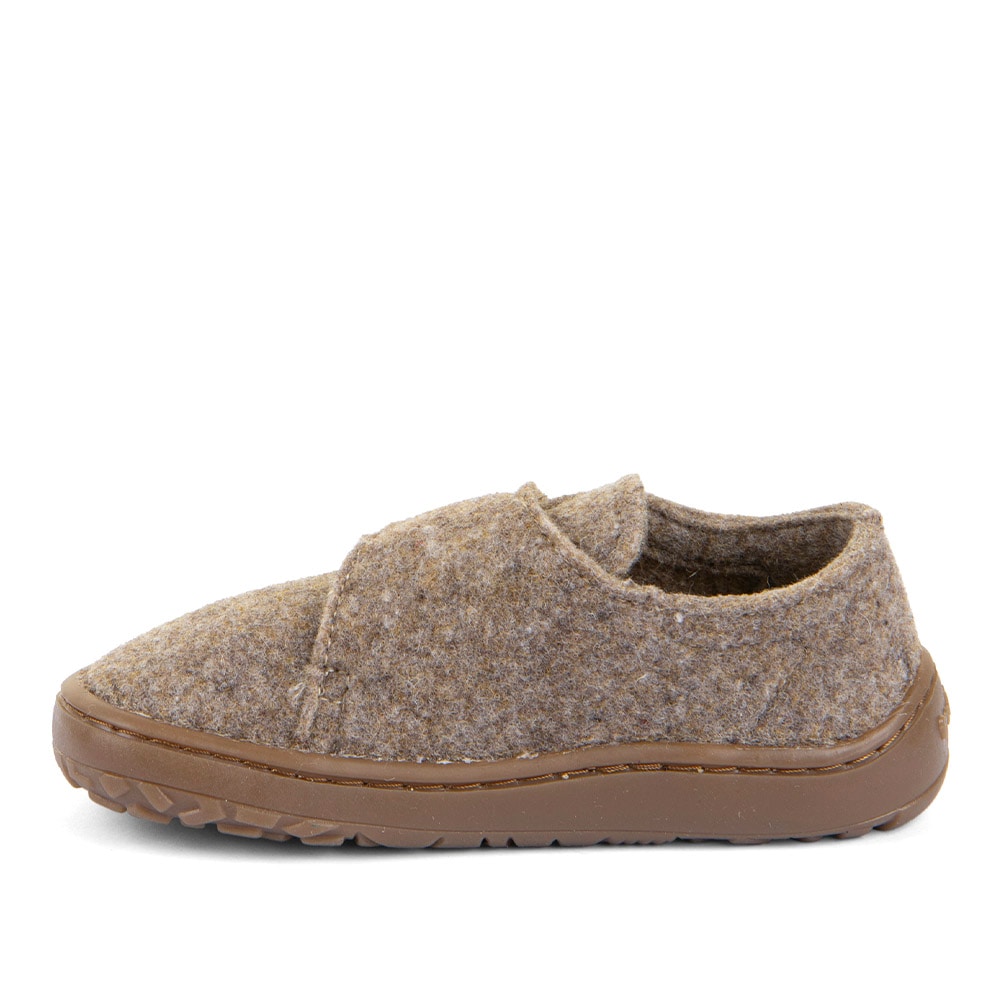 froddo® Chausson »BAREFOOT WOOLY«  chaussure barfoot à scratch pour la maison, chaussure de jardin d'enfants avec doublure en laine
