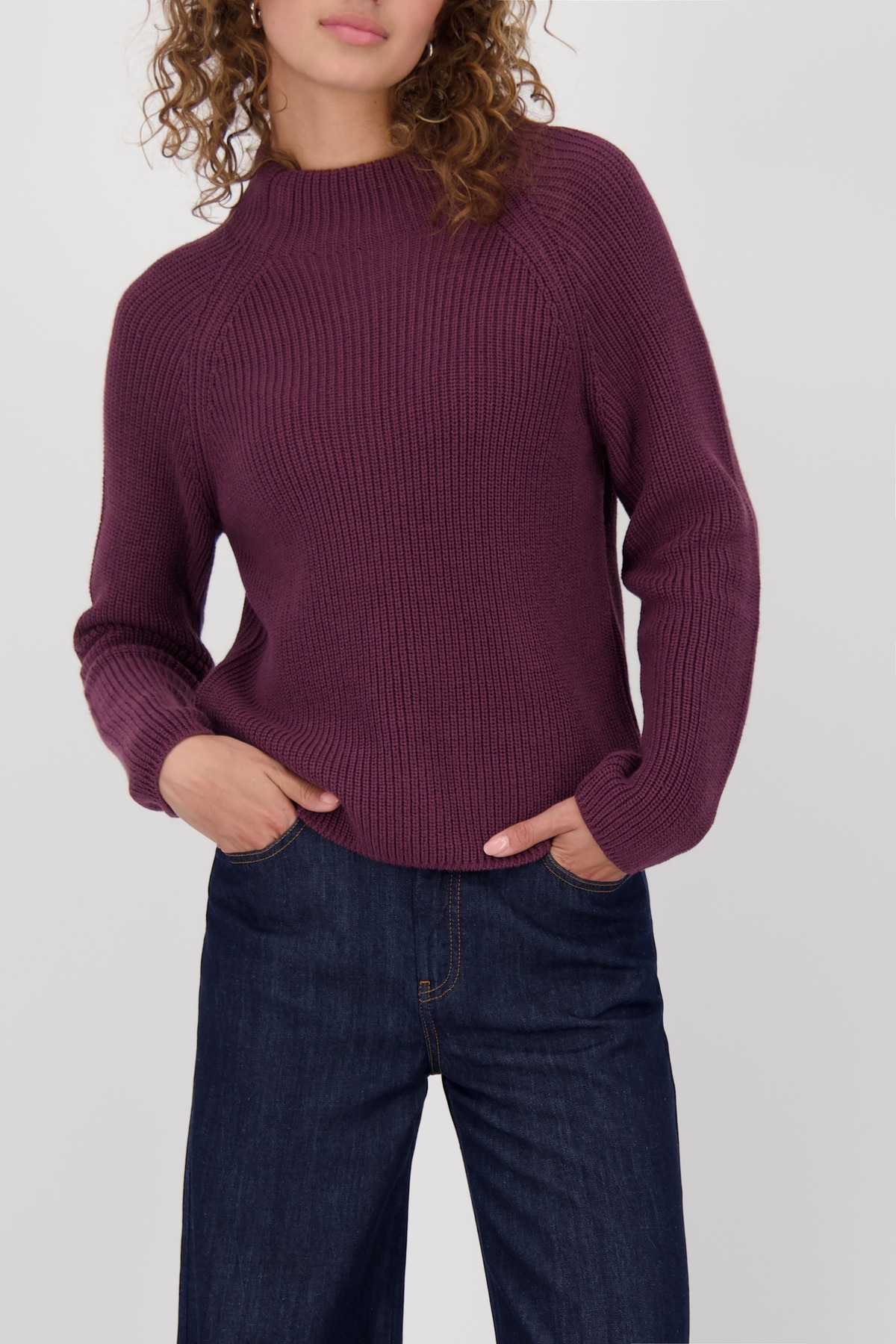 Image of Monari Strickpullover "Pullover Basic Perlfang" Regular fit mit Rundhalsausschnitt