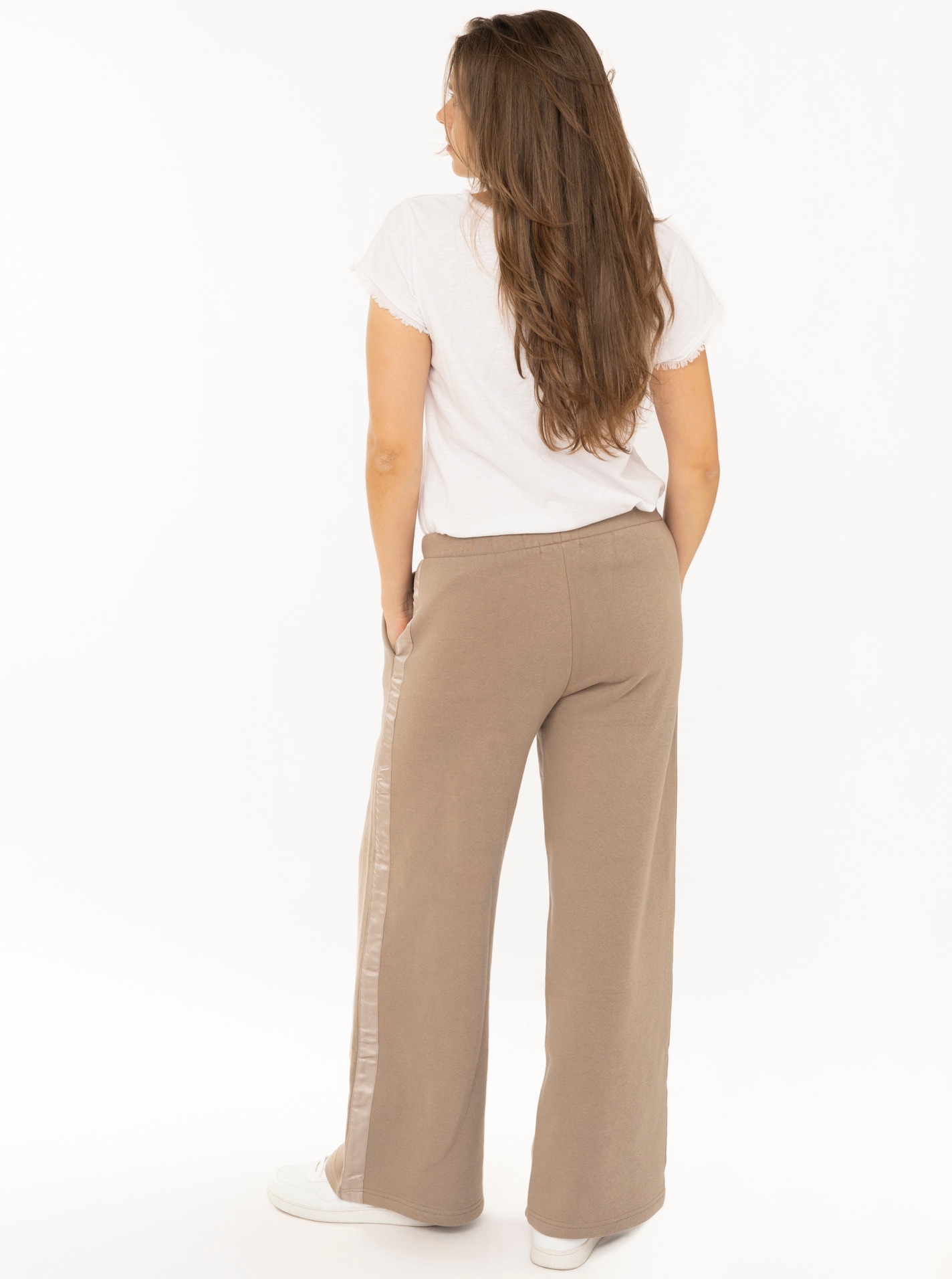 Zwillingsherz Pantalon sweat »"AMOUR"«  coupe droite, taille avec cordon, poches fendues