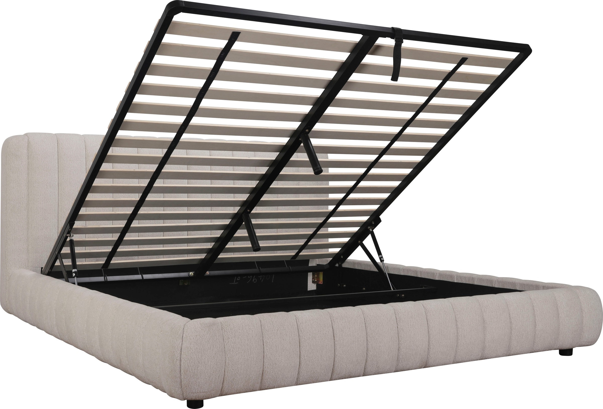 Home affaire Polsterbett »SELVAIR in der Breite 180cm, inkl. Lattenrost und Bettkasten« gepolstertes Kopfteil und Rahmen, Bezug im Chenillecharakter