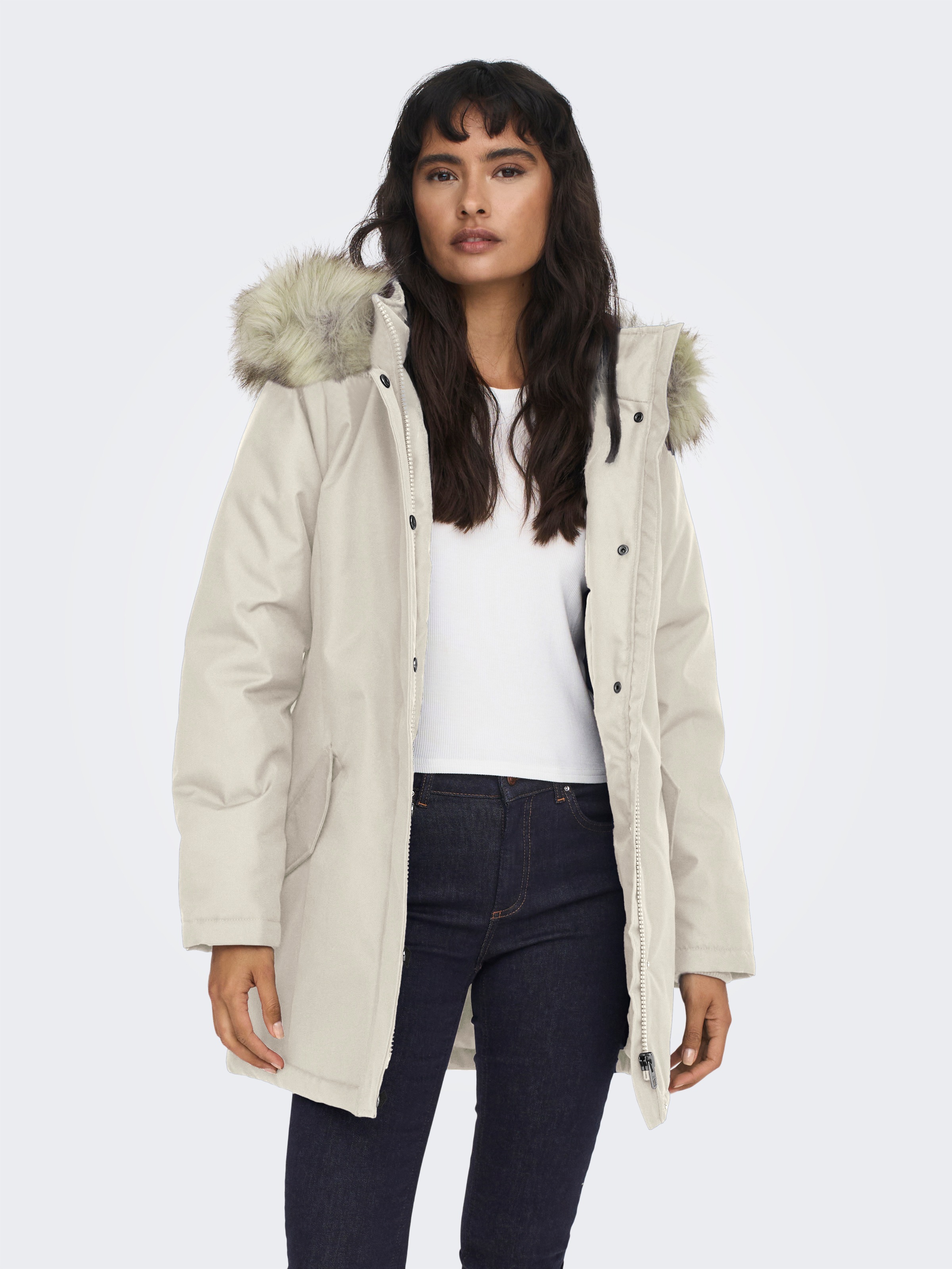 Image of ONLY Parka "ONLNEWKATY PARKA LIFE OTW CC" mit Kapuze Kunstfaser