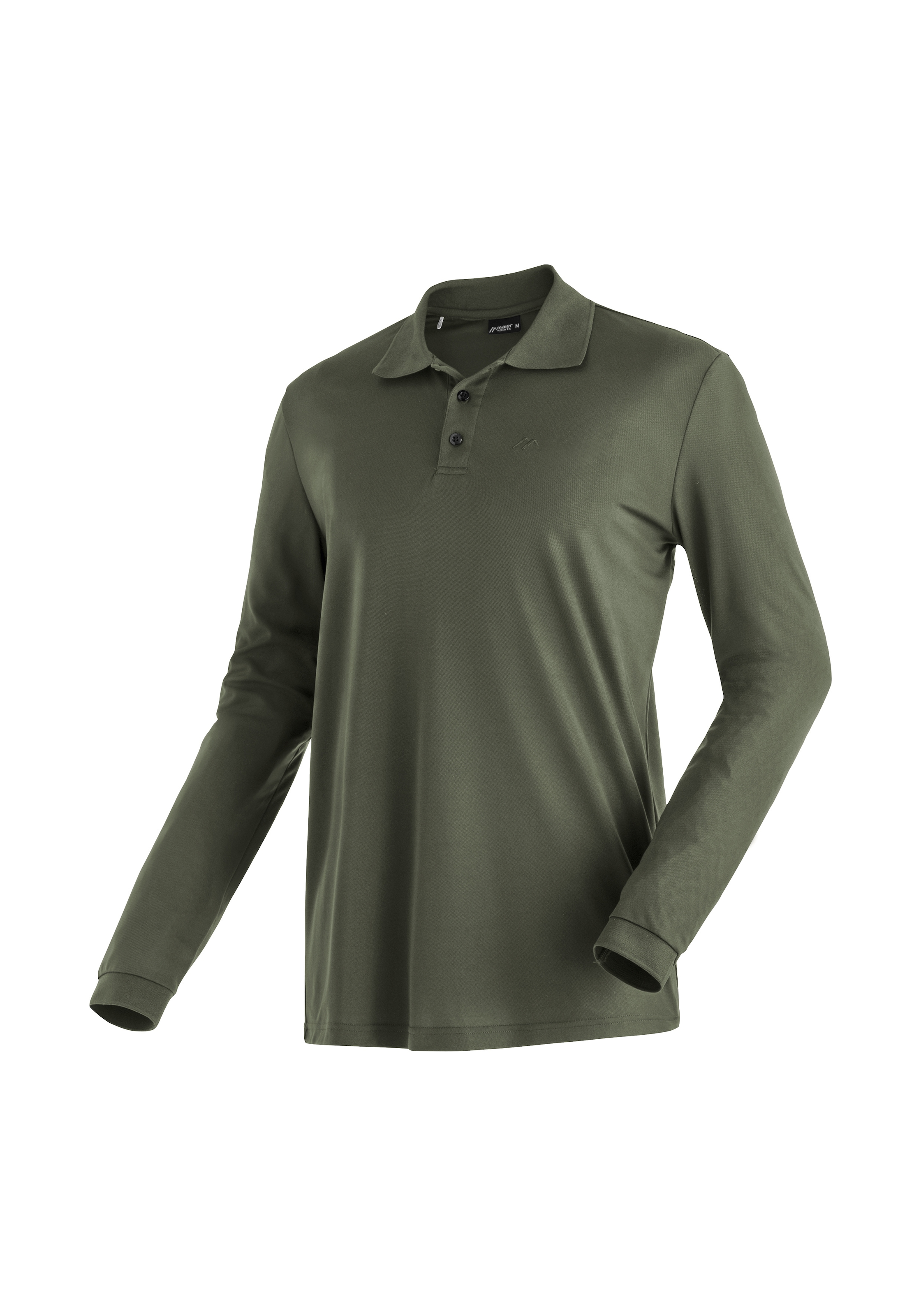 Maier Sports Polo à manches longues »Ulrich L/S« Herren Polo langarm, leichtes Funktionsshirt, Langarmshirt, Reg. Fit