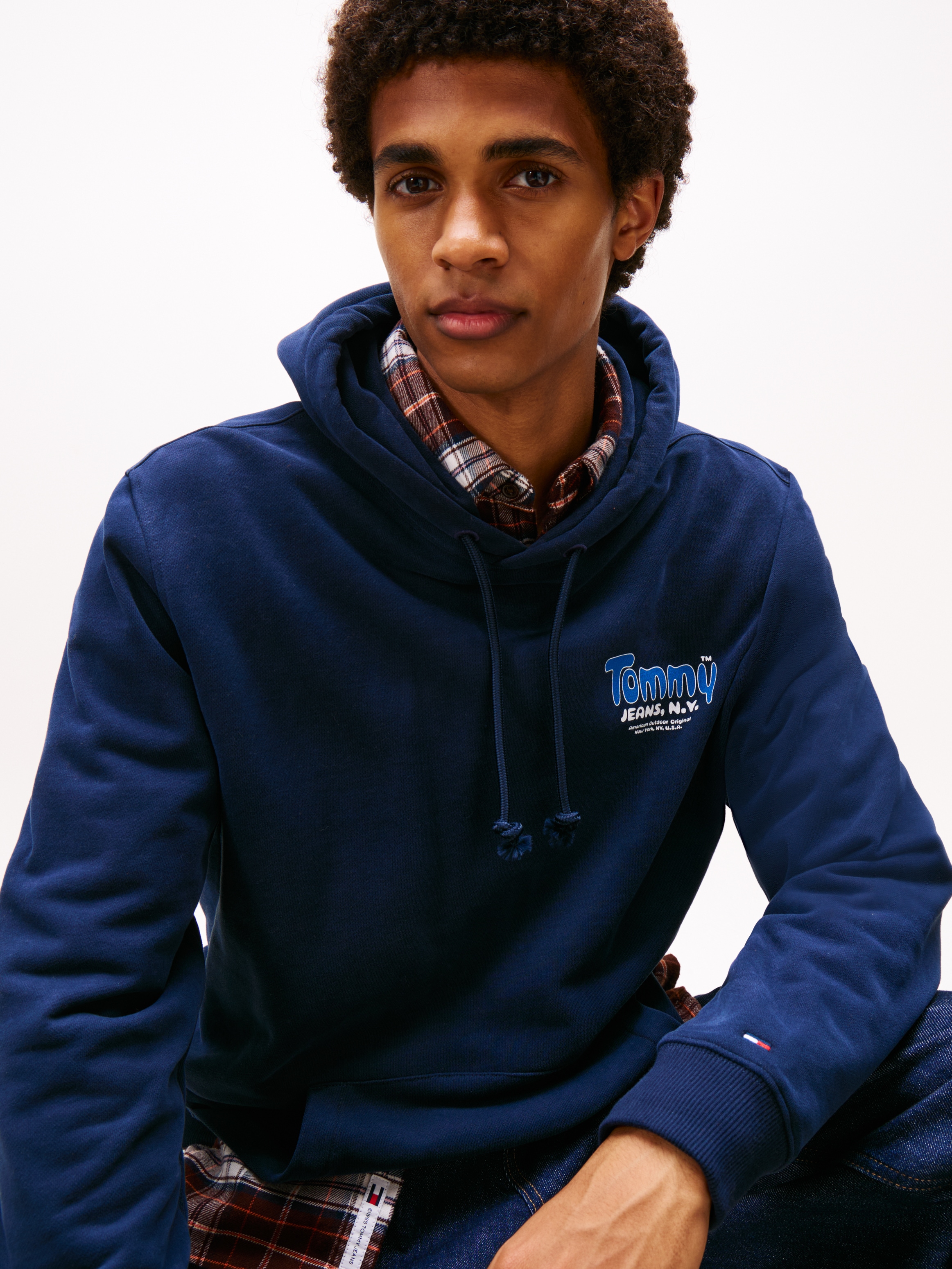 Tommy Jeans Sweat à capuche »FONT PLAY HOODIE«, Regular fit mit Kapuze
