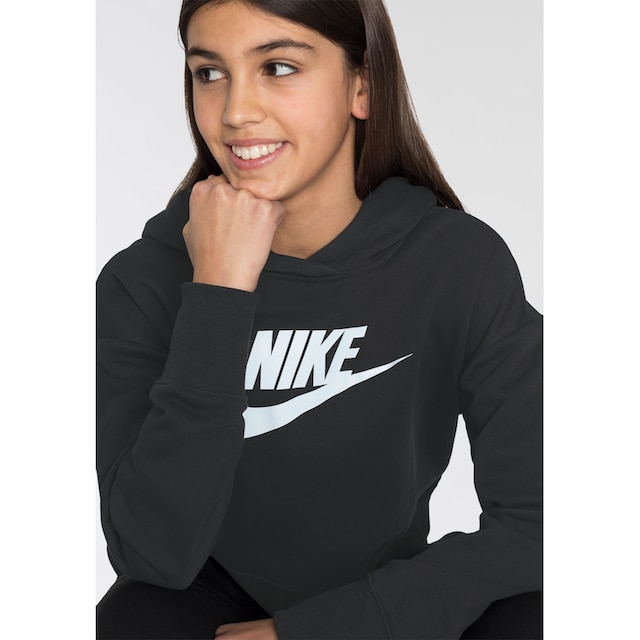 Trendige Nike Sportswear Kapuzensweatshirt »Club Big Kids\' (Girls\') French  Terry Cropped Hoodie« versandkostenfrei bestellen