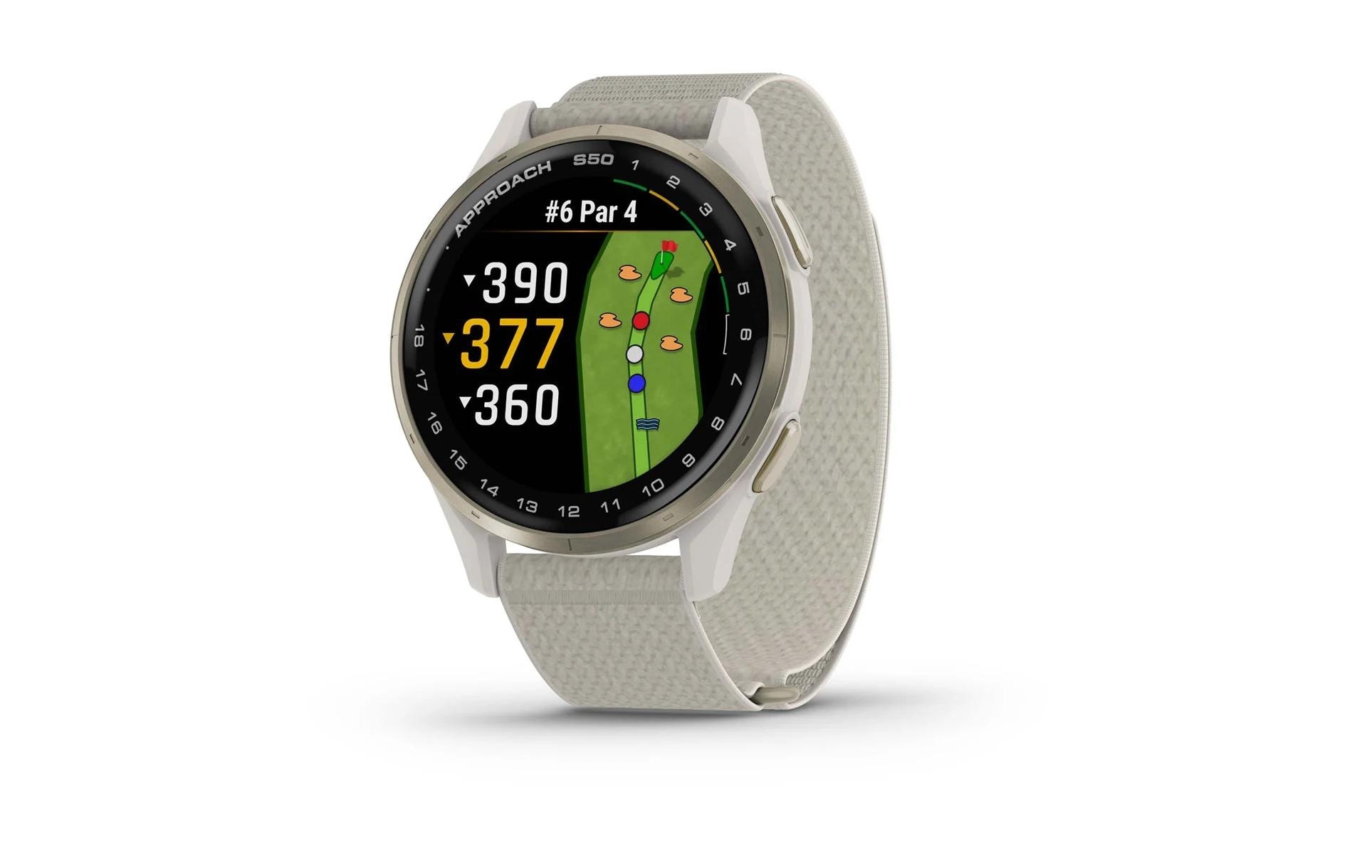 Image of Garmin Smartwatch "Approach S50 elfenbein/cremegold, Band 20mm"
