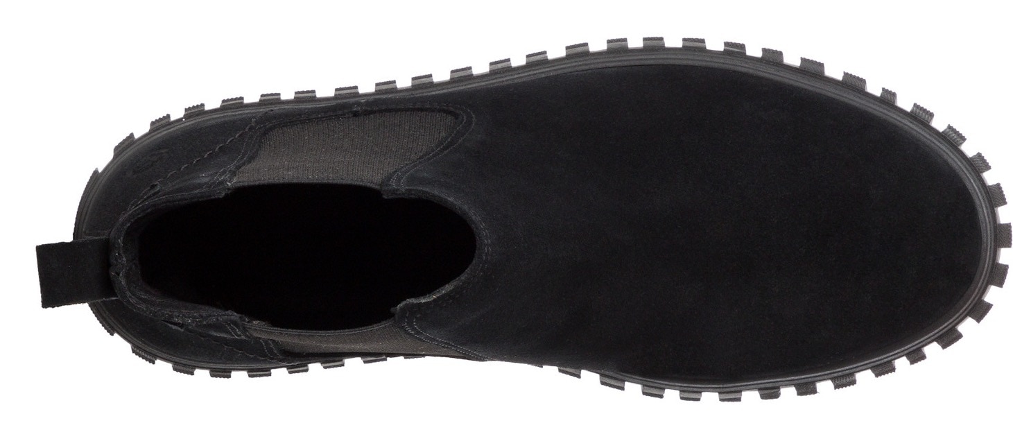 Tamaris Chelseaboots, Plateau, Stiefelette, Boots mit beidseitigem Stretcheinsatz