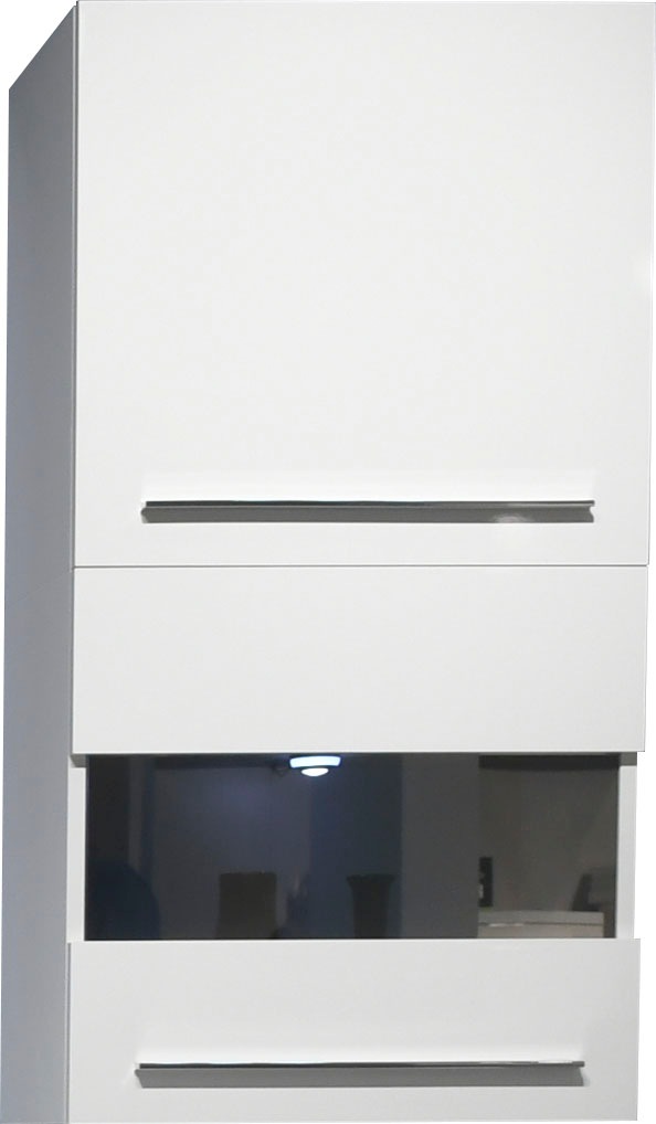 Image of GOODproduct Hängevitrine "Piano" mit und ohne Glaselement, UV lackiert, Soft-Close, B/H:59,7/57,4 cm