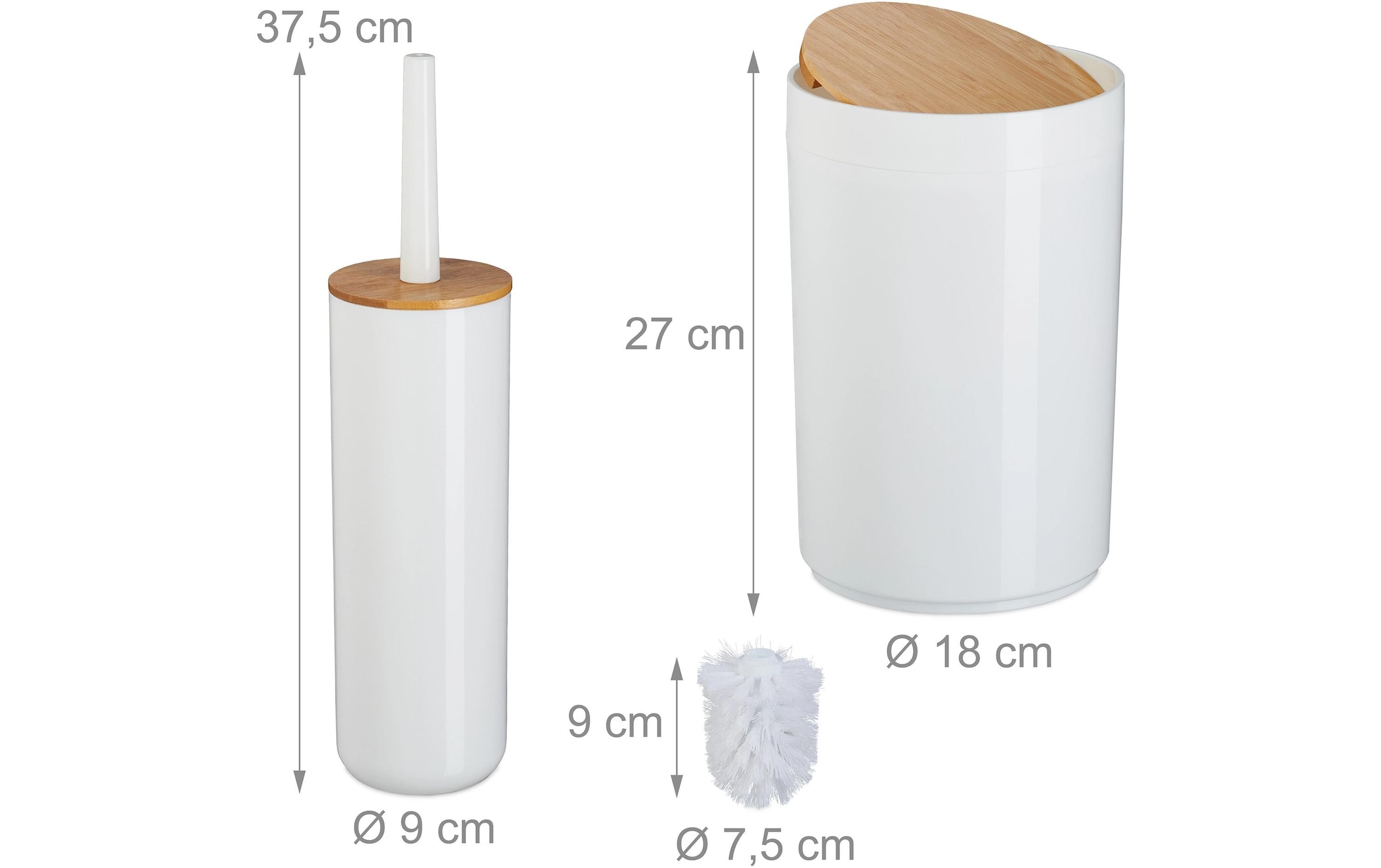 relaxdays Badaccessoire-Set »7-teilig«