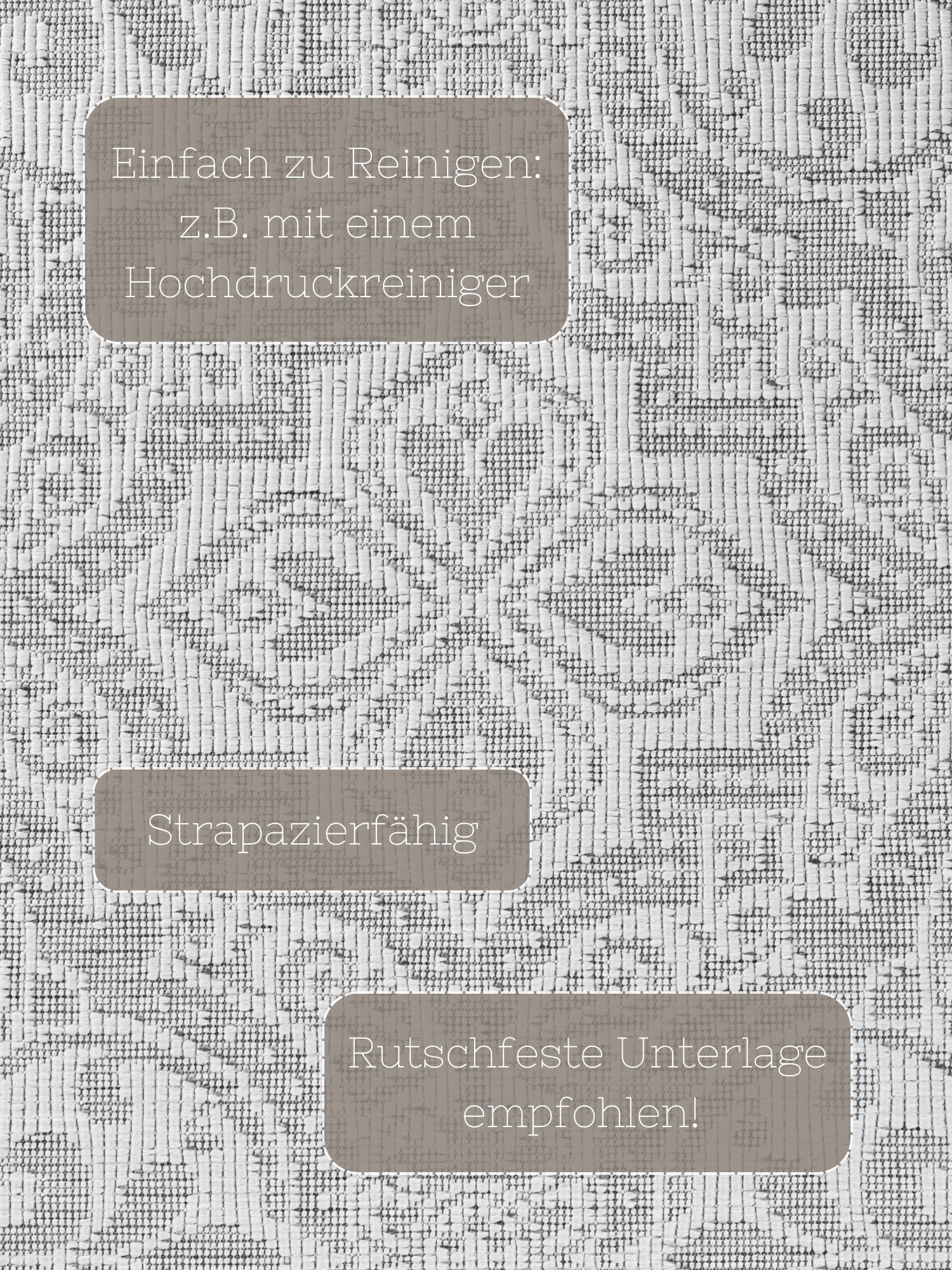 HANSE Home Outdoorteppich »Rosel Wendeteppich« rechteckig 5 mm Höhe In und Outdoor, Flachgewebe, wetterfest, pflegeleicht, robust