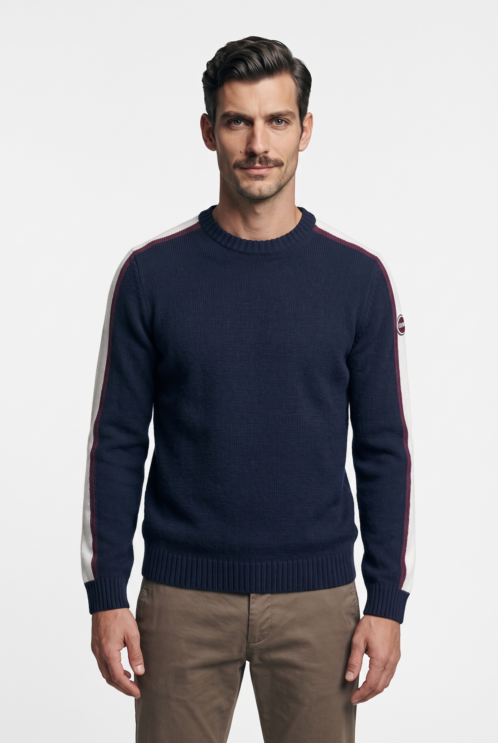 Image of Colmar Strickpullover weiche Wollmischung, Regular Fit, Kontraststreifen