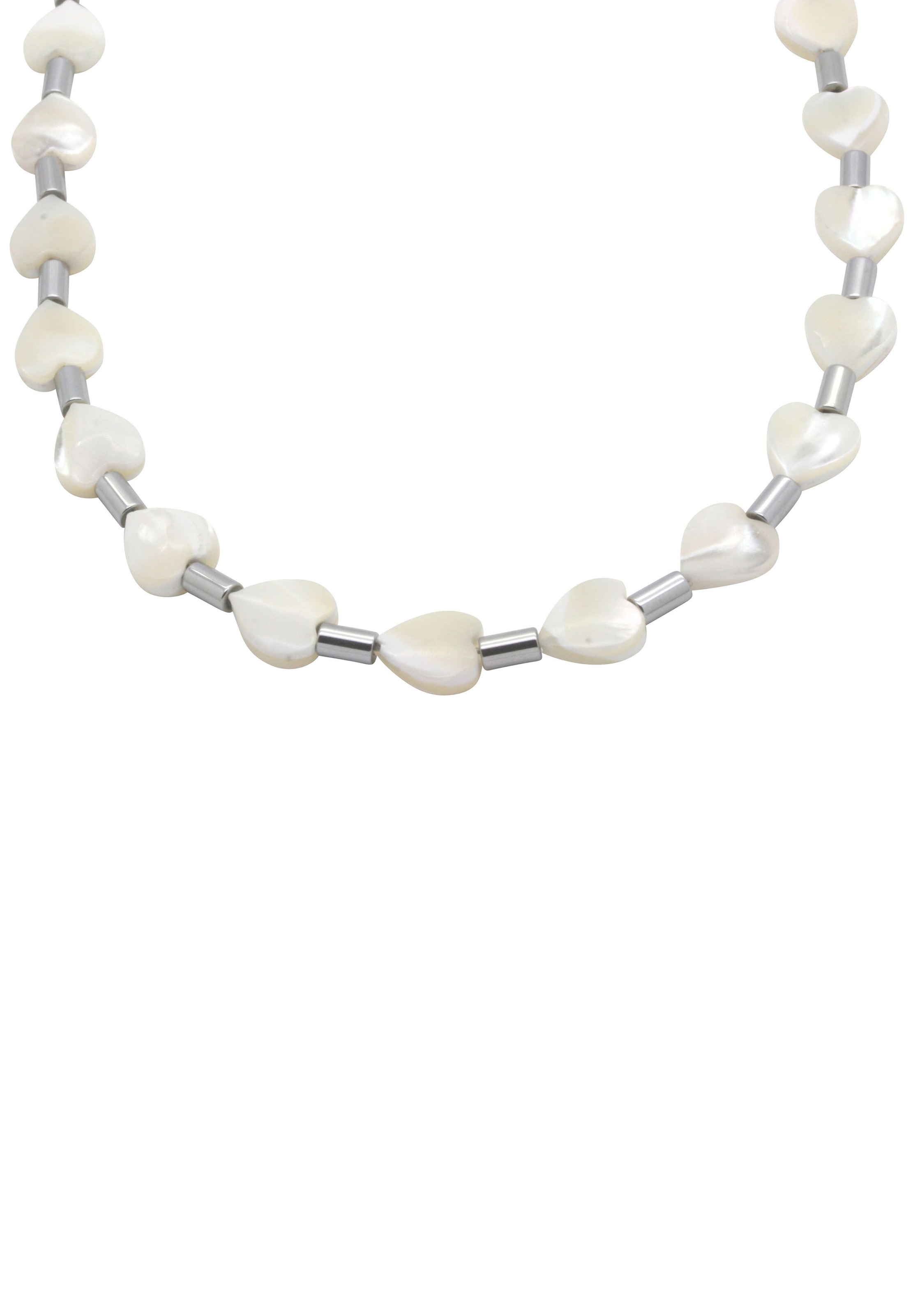 Image of Firetti Collier »Herzen, in glänzender und massiver Optik«, mit Perlmutt und Hämatit, Made in Germany bei Ackermann Versand Schweiz