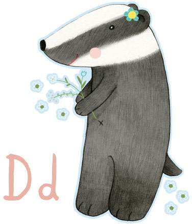 Image of Wall-Art Wandtattoo »Dachs Tierwelt Buchstabe D«, (1 St.) bei Ackermann Versand Schweiz