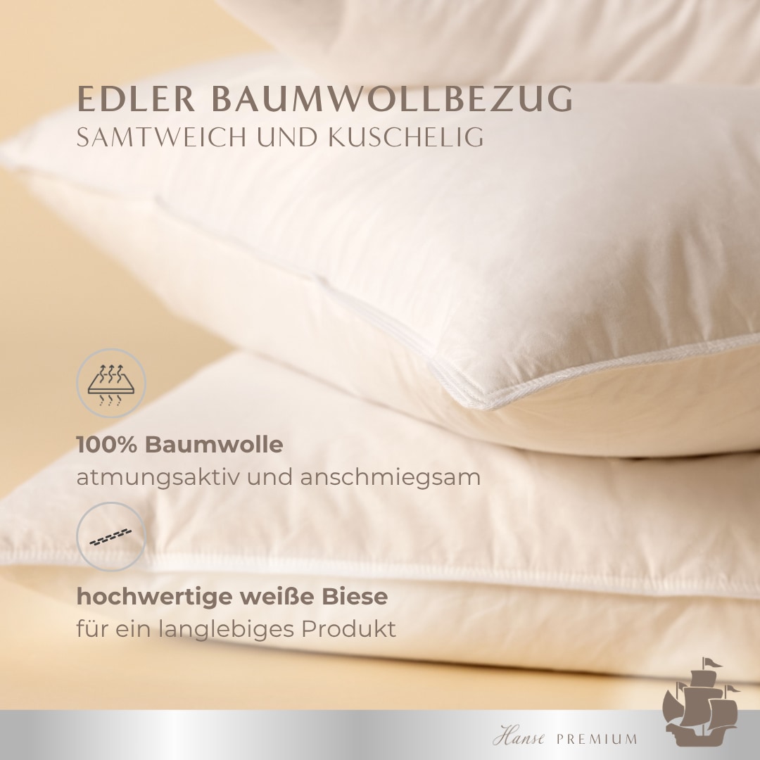 Hanse mit Kogge Oreiller »Hanse Premium Loungekissen, Luxuskissen, Made in Germany, 80x80 cm« Füllung: 100 % polyester 1 cuis tlg. Kissen 80x80cm