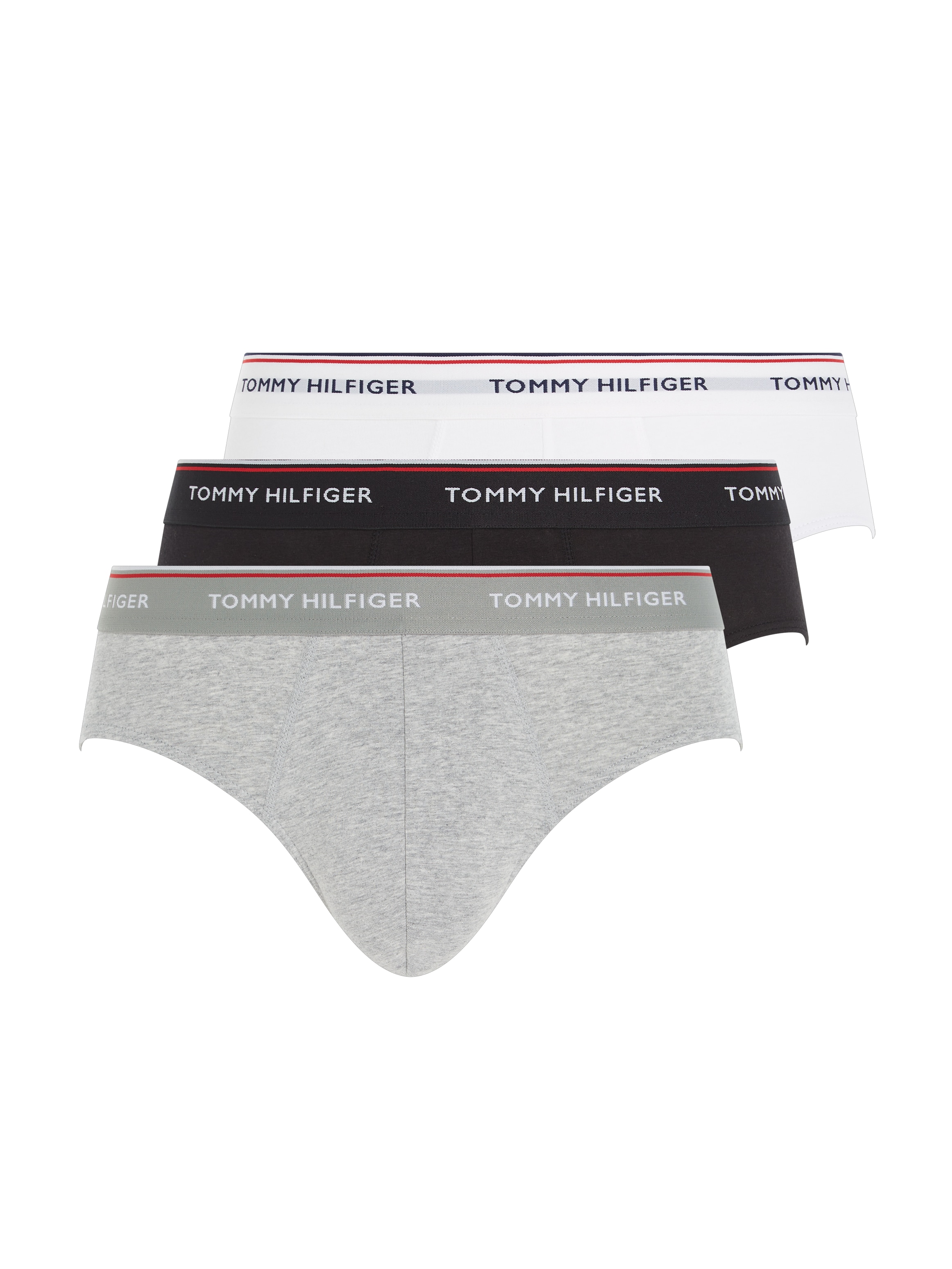»3P Hilfiger 3er-Pack), en Underwear ligne BRIEF«, Acheter (Packung, confortablement Tendance Tommy St., mit Slip Logo-Elastikbund 3