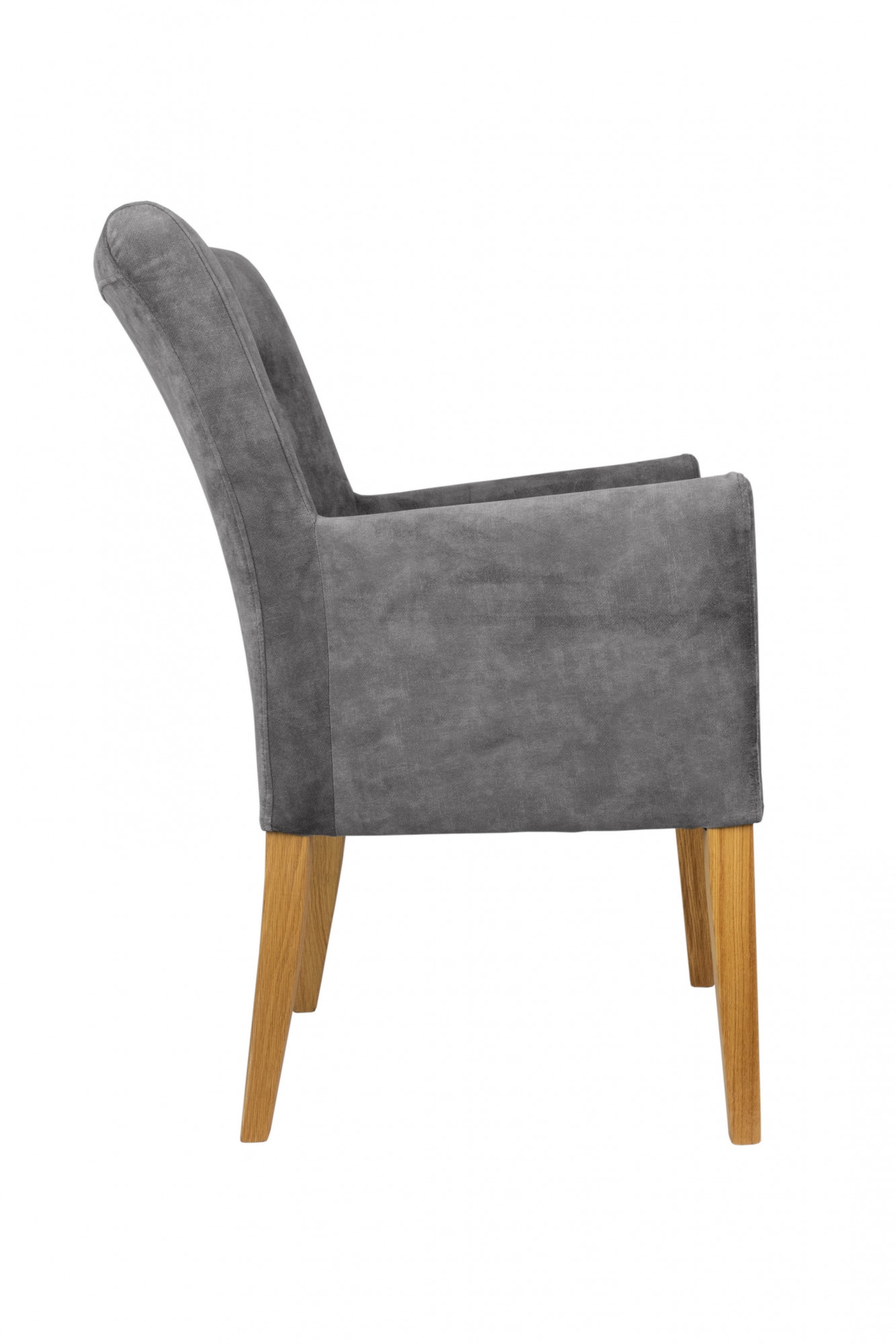 Home affaire Armlehnstuhl »Cortega Esszimmerstuhl mit Knopfheftung« () 1 Stk.Beingestell Massivholz, bequem gepolstert