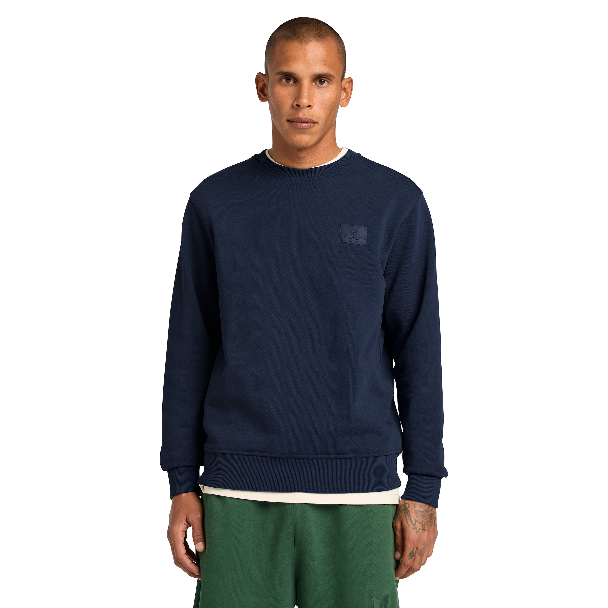Image of Timberland Sweatshirt "Silicon Badge (LB) Crew Neck", sportlicher Stil, bequemer Schnitt, für Erwachsene