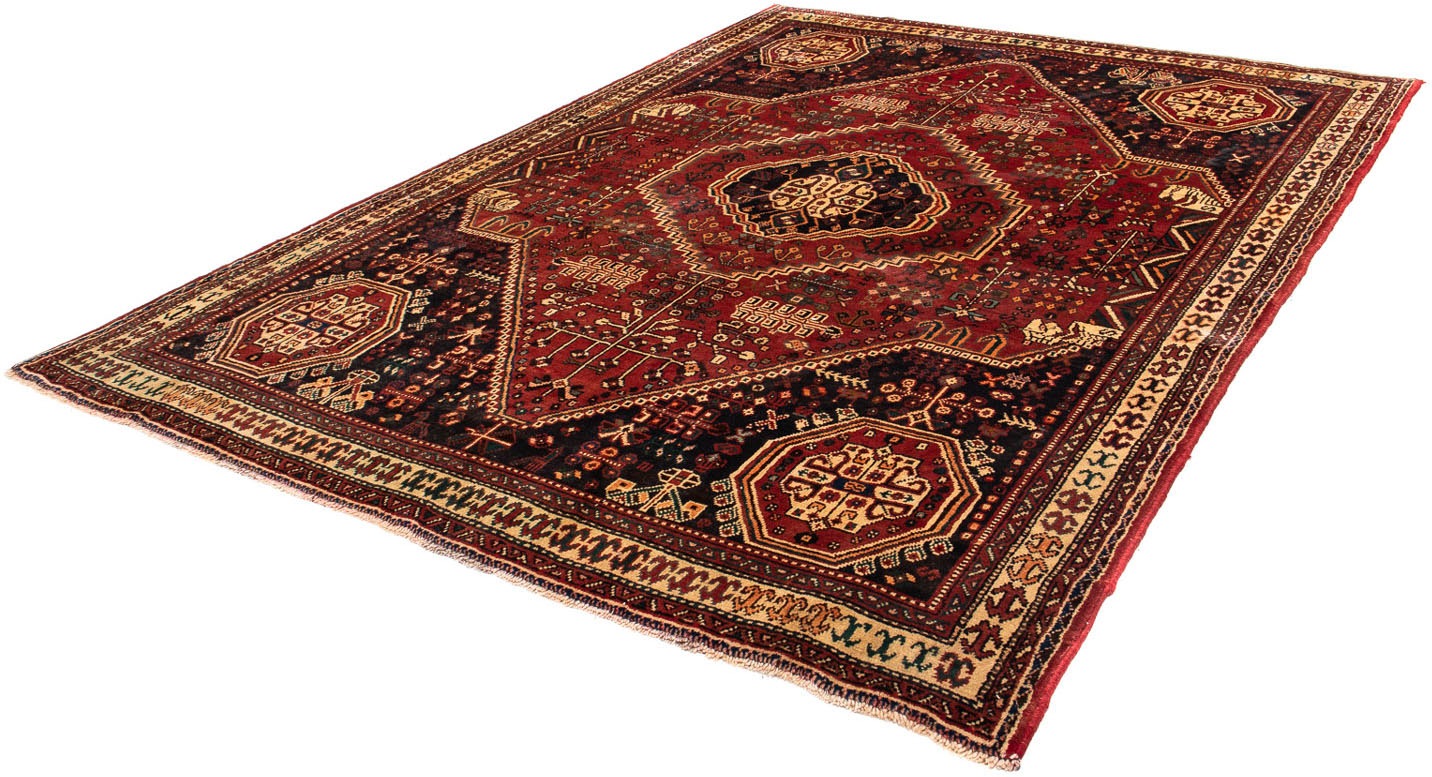 Image of morgenland Orientteppich »Perser - Nomadic - 281 x 200 cm - dunkelrot«, rechteckig, 10 mm Höhe, Wohnzimmer, Handgeknüpft, Einzelstück mit Zertifikat bei Ackermann Versand Schweiz